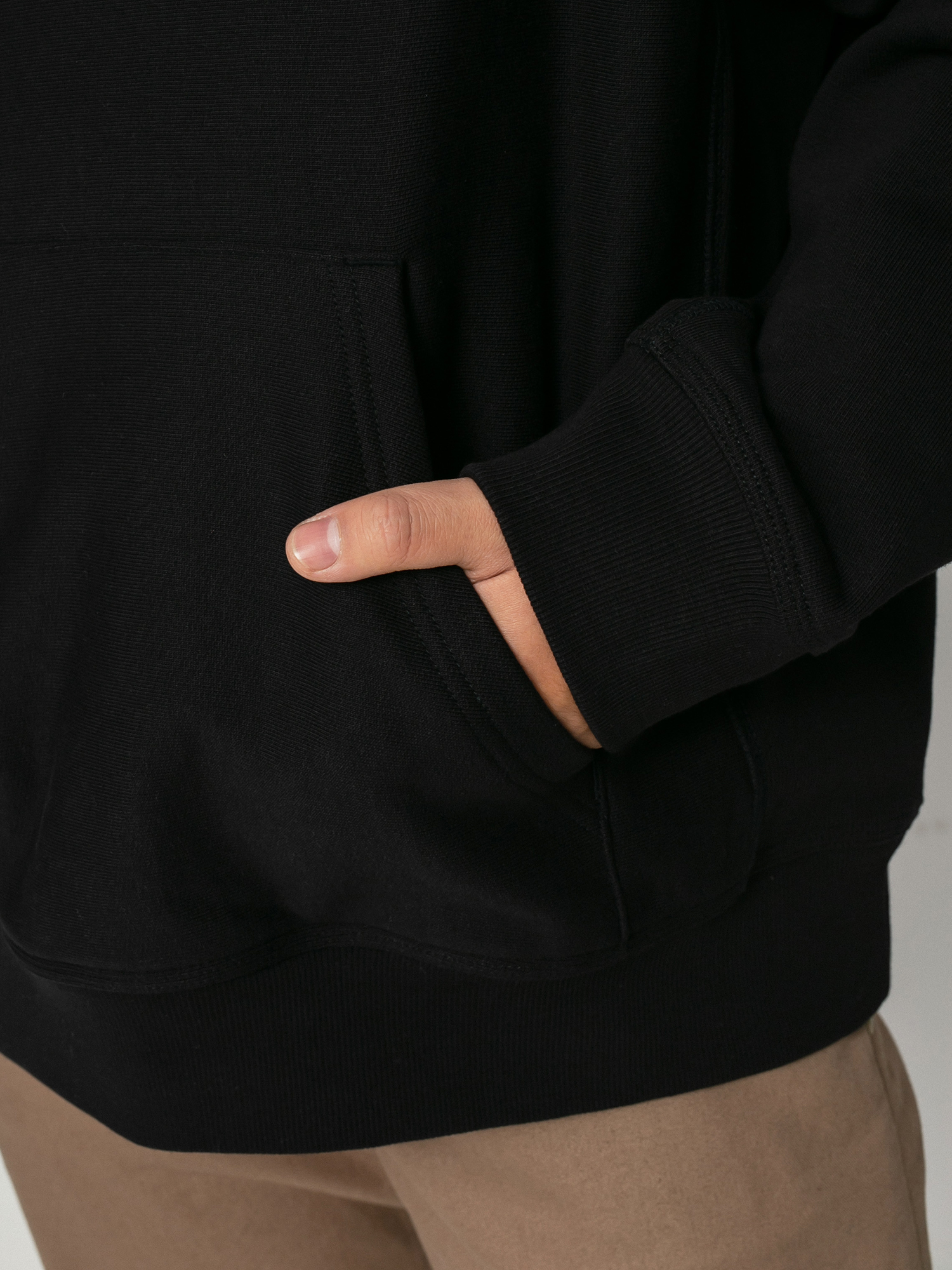 Mikina s kapucí Carhartt WIP American Script HD (black)