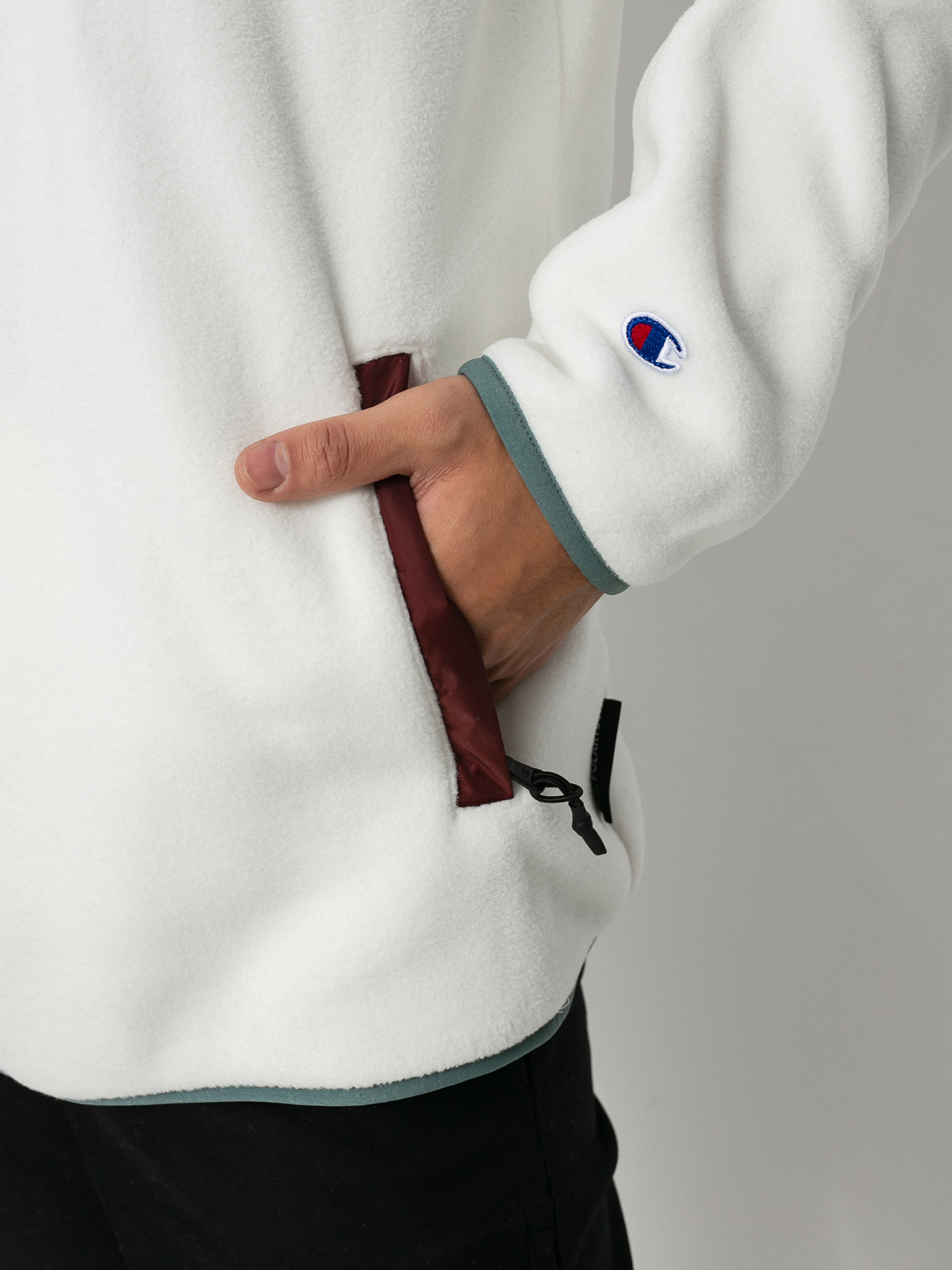 Pánský Mikina Champion Half Zip Top 215107 (str/trp/and)