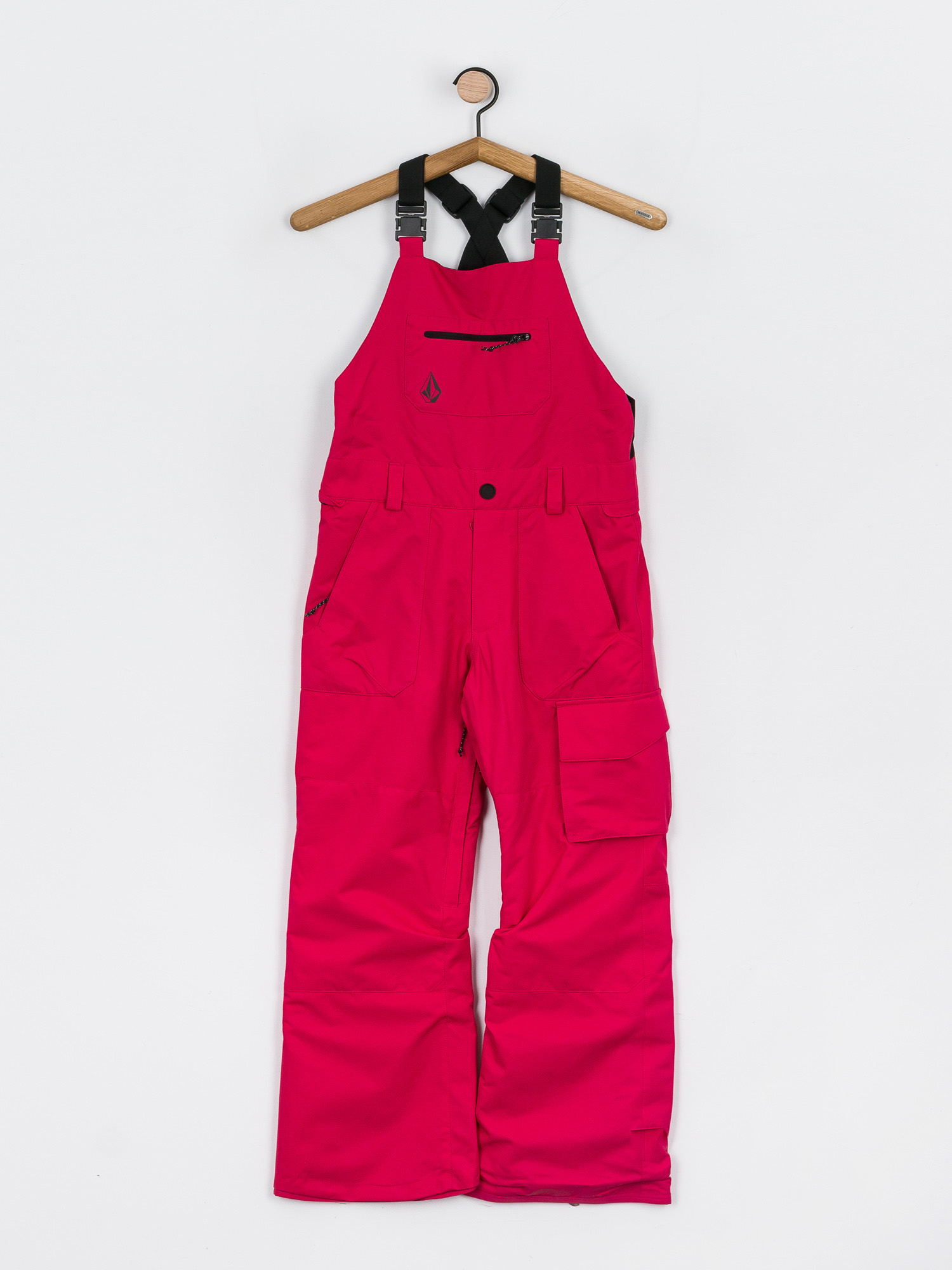 Snowboardové kalhoty  Volcom Barkley Bib Overall JR (magenta)