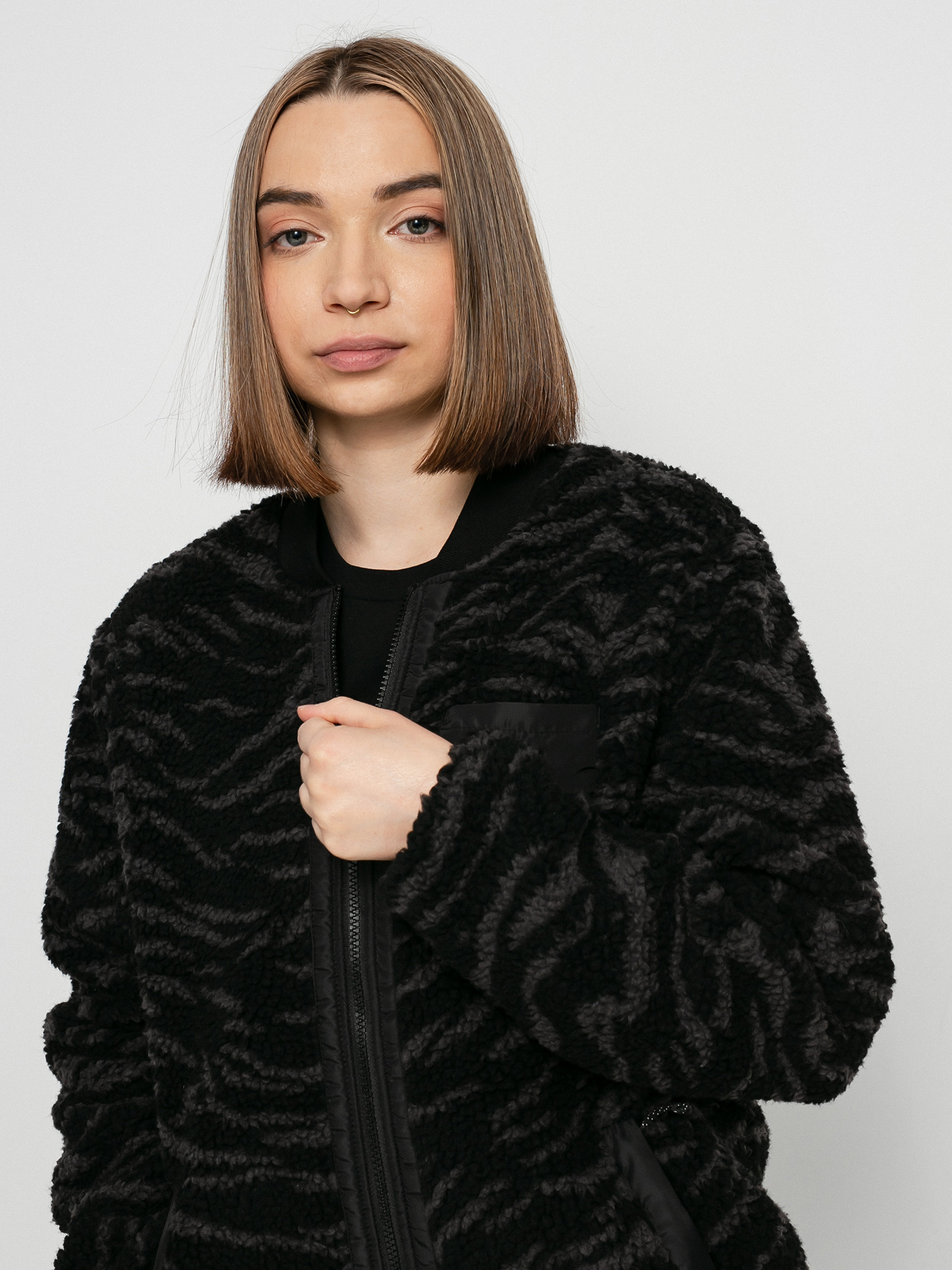 Bunda Volcom Reversible Polar Wmn (white tiger)