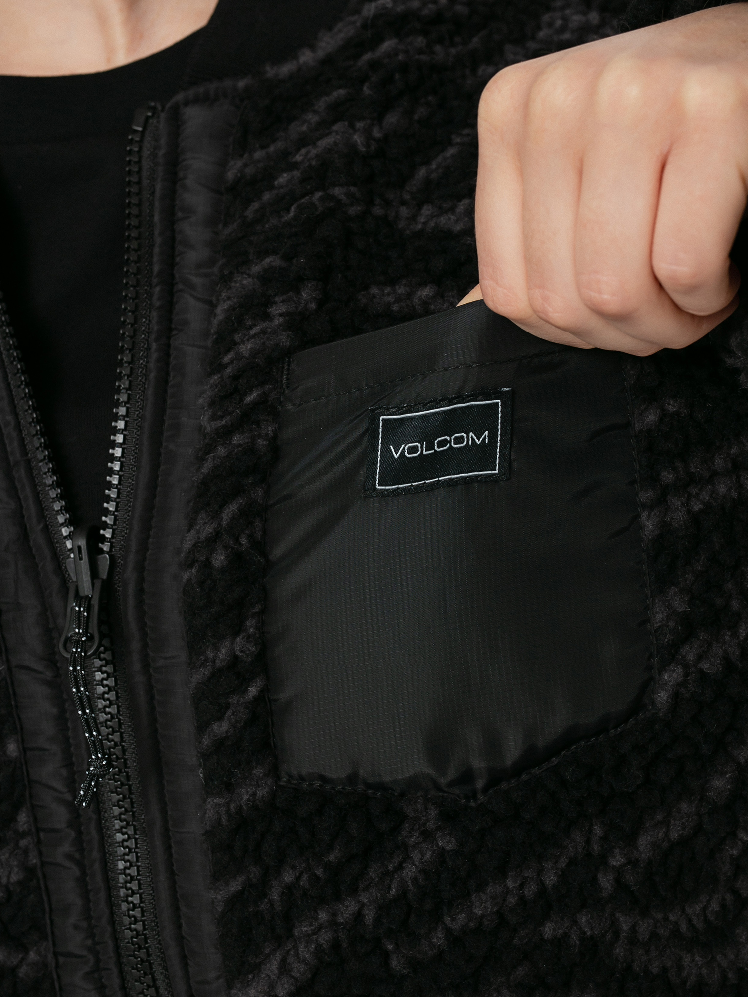 Bunda Volcom Reversible Polar Wmn (white tiger)