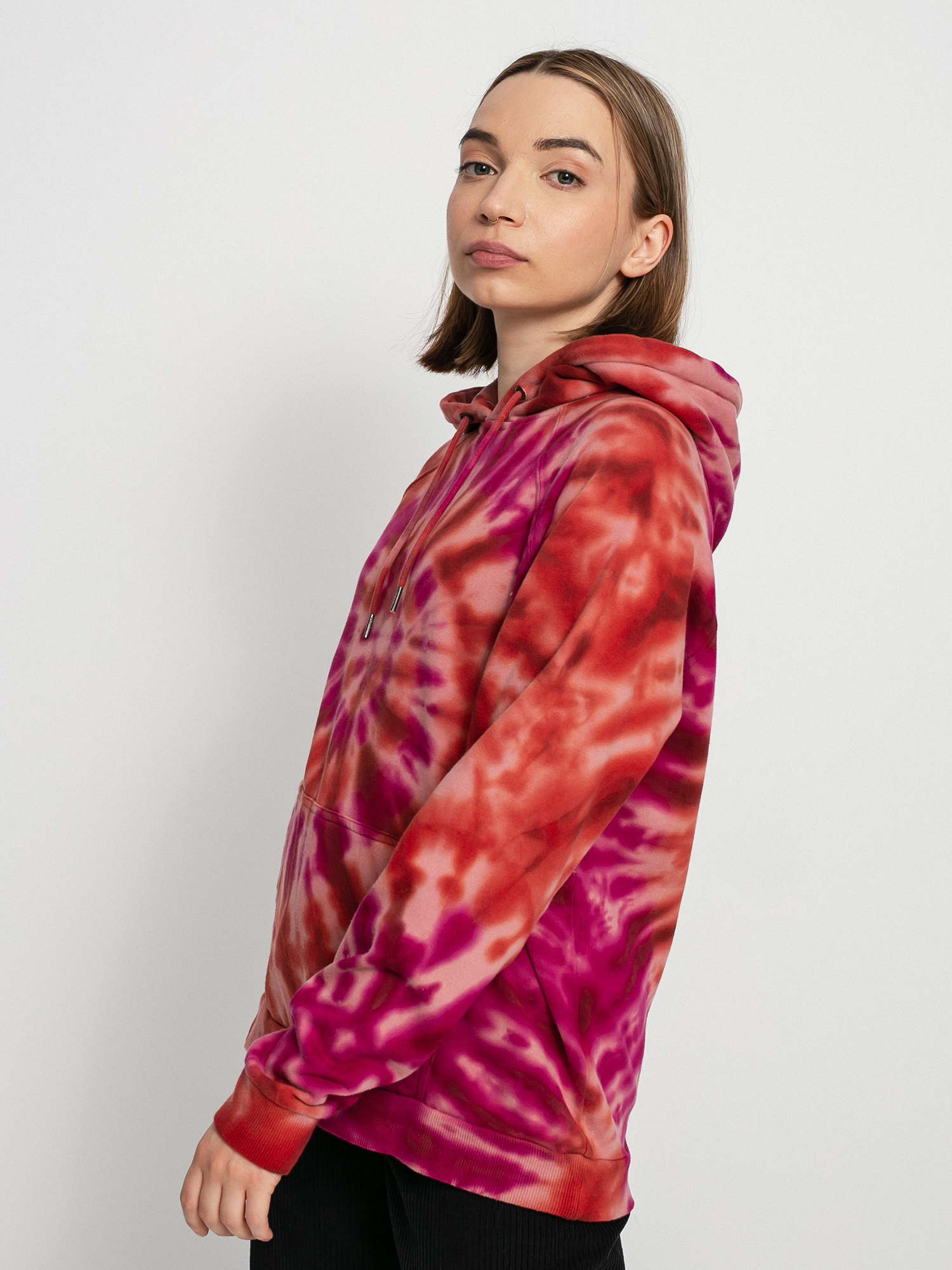 Mikina s kapucí Volcom Iconic Stone HD Wmn (auburn)