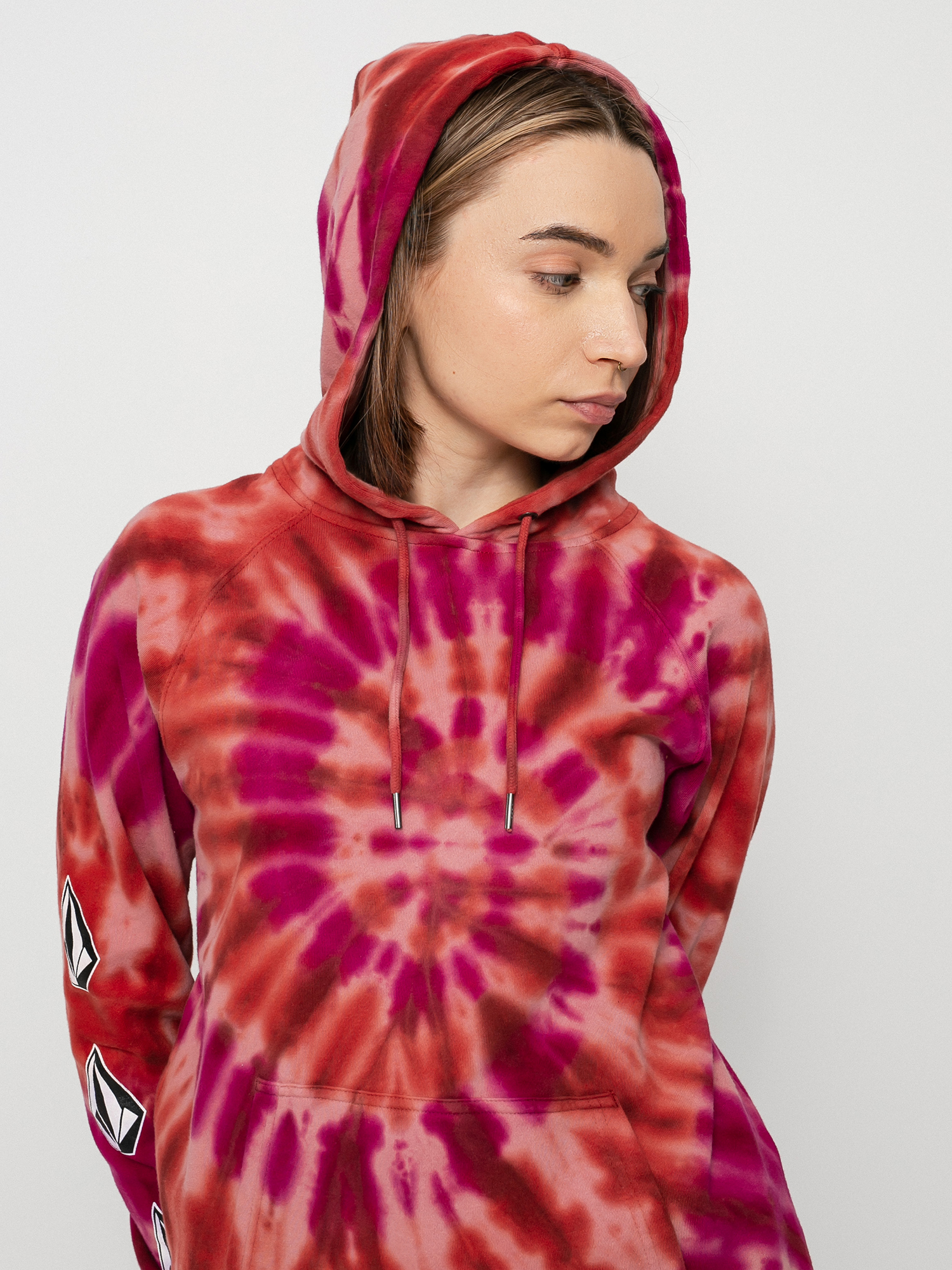 Mikina s kapucí Volcom Iconic Stone HD Wmn (auburn)