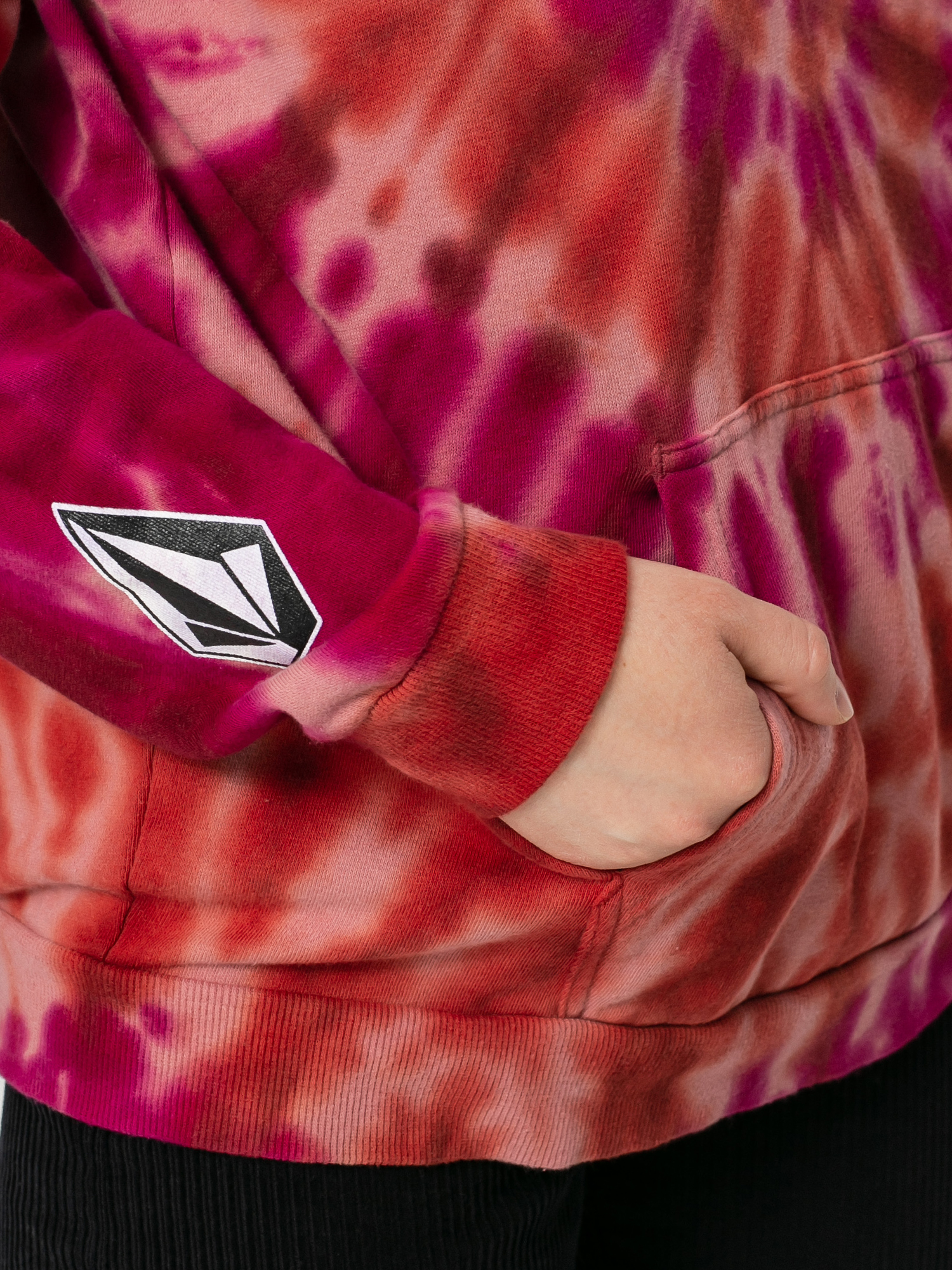 Mikina s kapucí Volcom Iconic Stone HD Wmn (auburn)