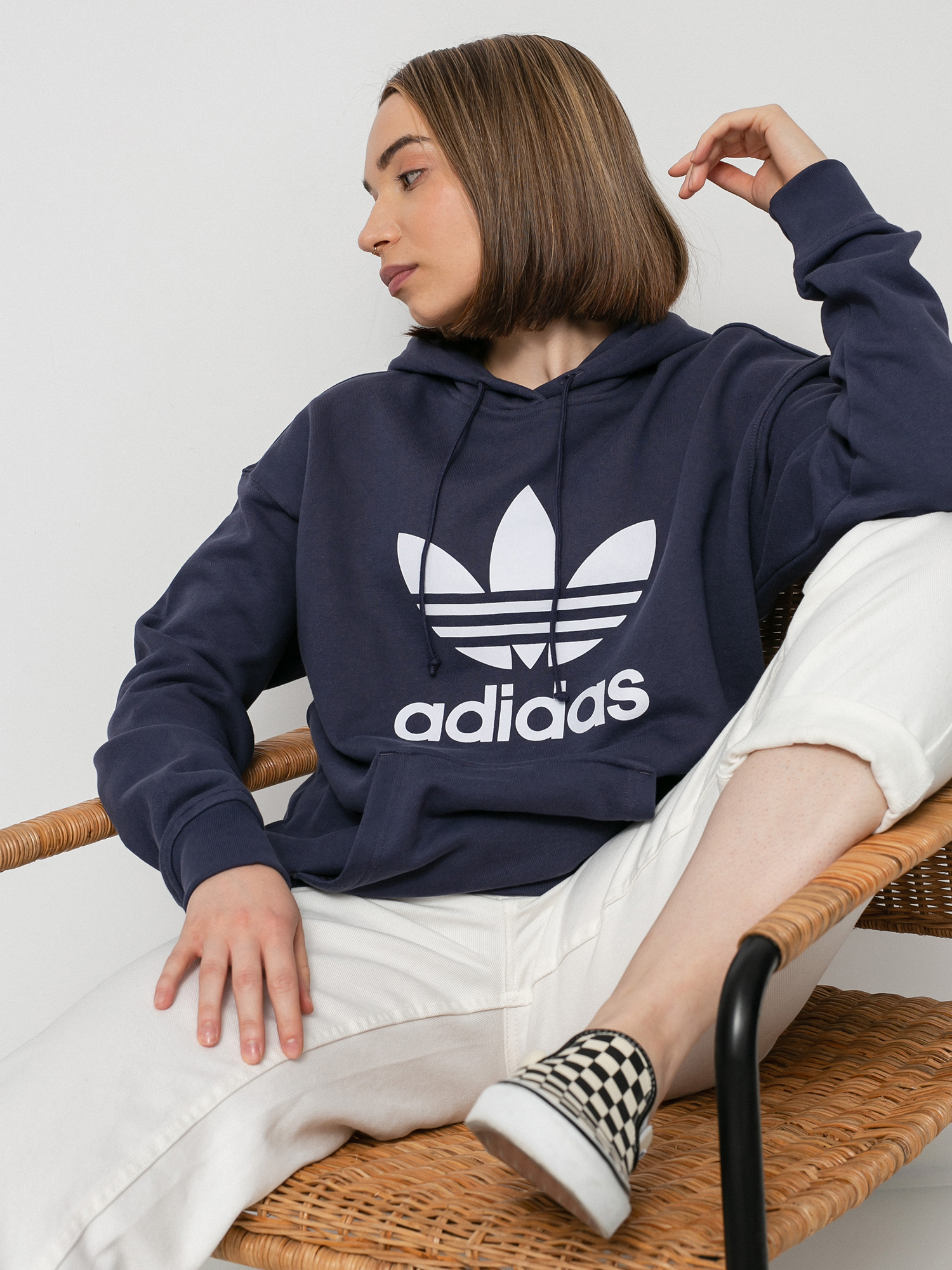 Mikina s kapucí adidas Originals Trf HD Wmn (shadow navy)