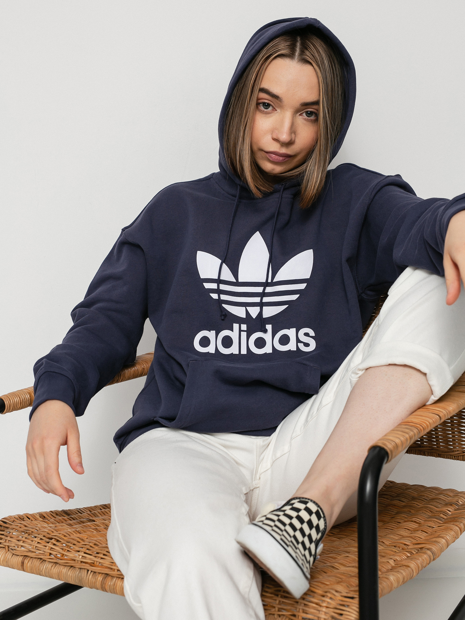 Mikina s kapucí adidas Originals Trf HD Wmn (shadow navy)