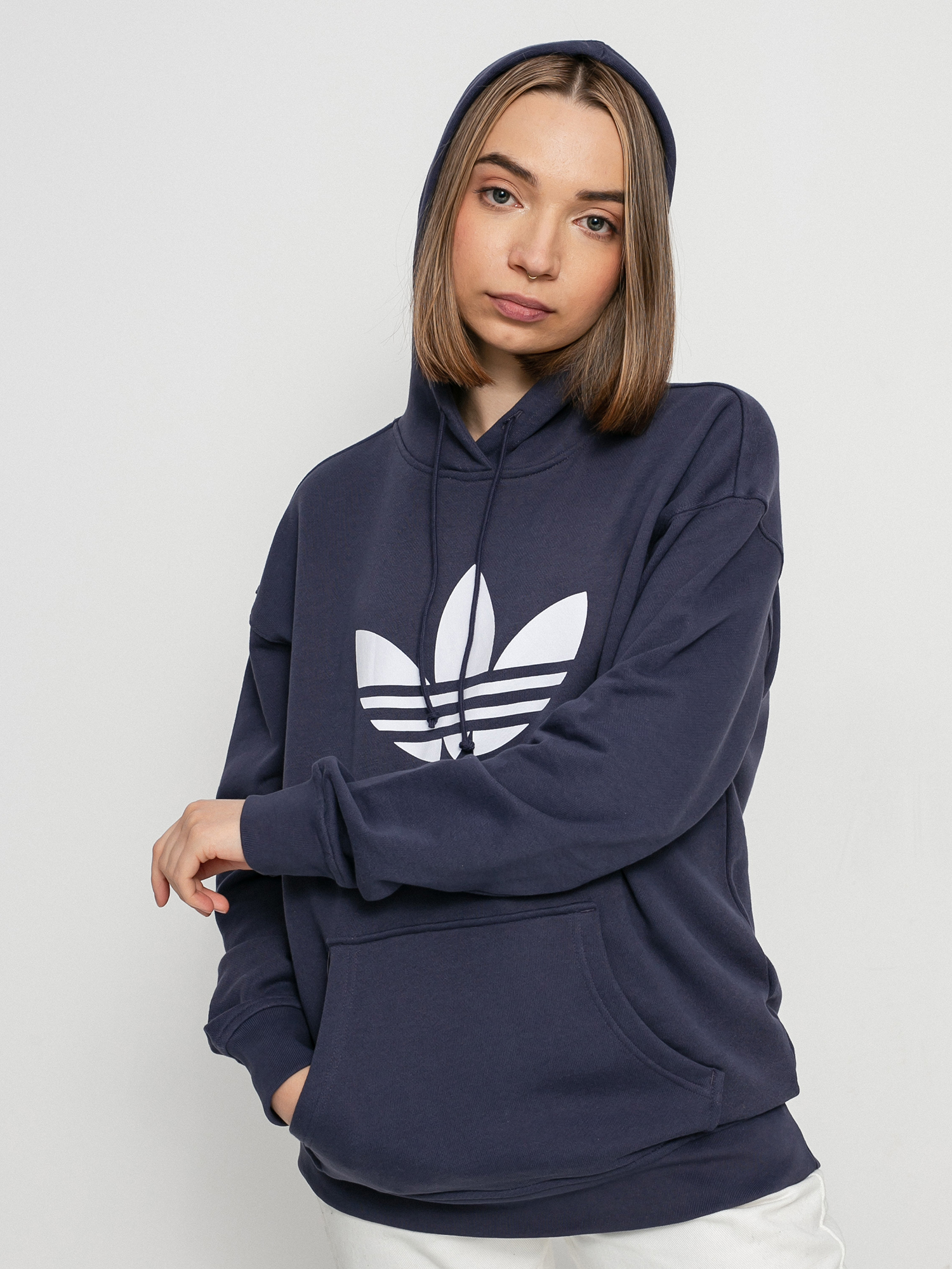 Mikina s kapucí adidas Originals Trf HD Wmn (shadow navy)