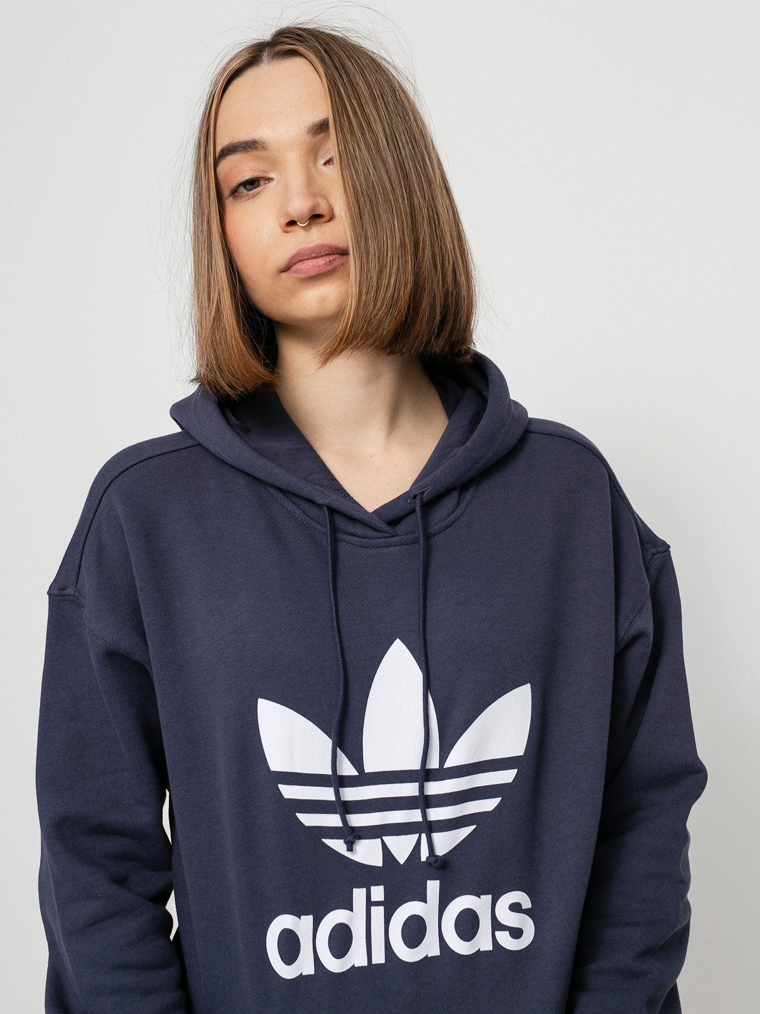 Mikina s kapucí adidas Originals Trf HD Wmn (shadow navy)