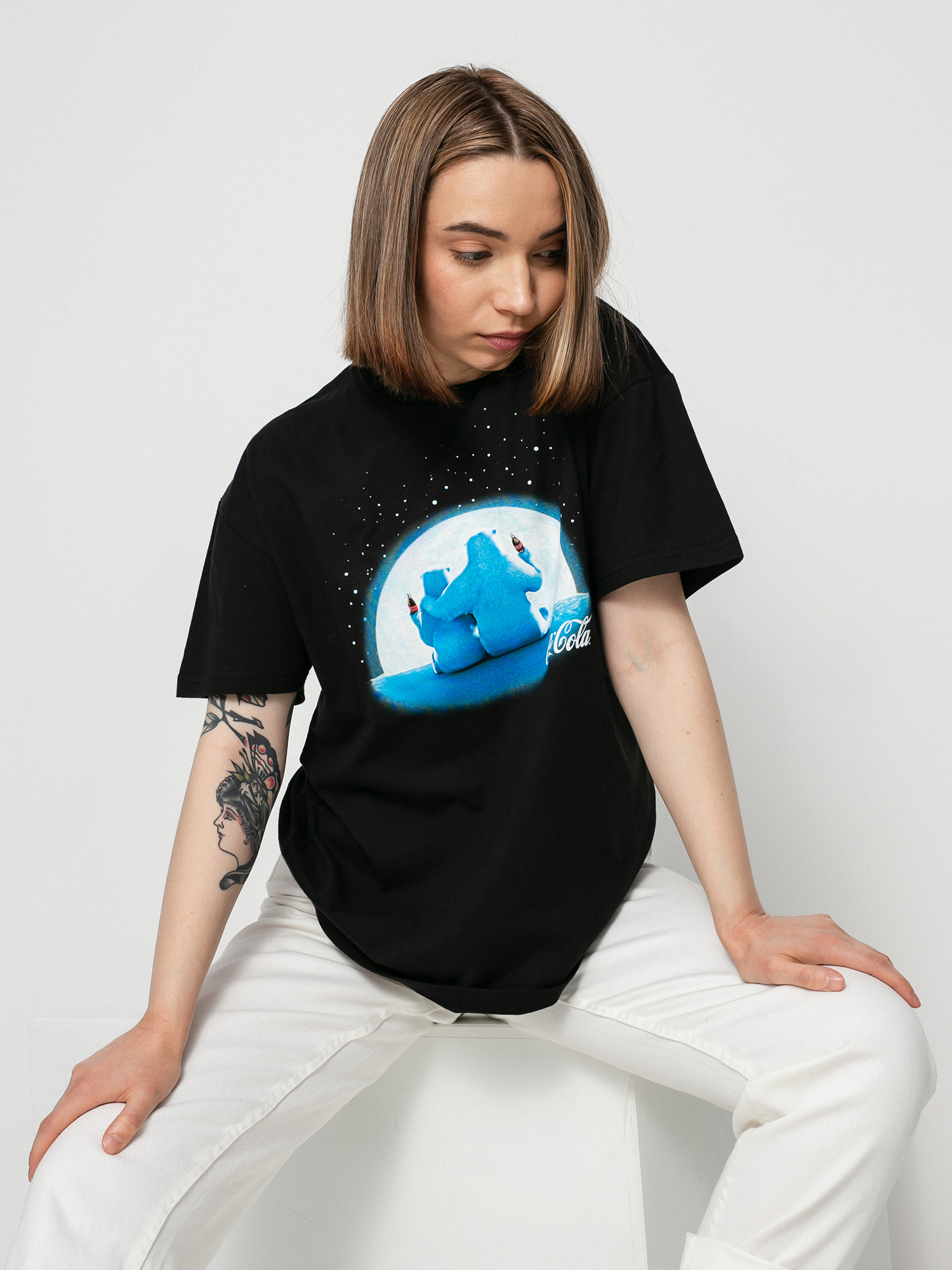 Tričko Local Heroes Coca Cola Polar Bear Wmn (black)