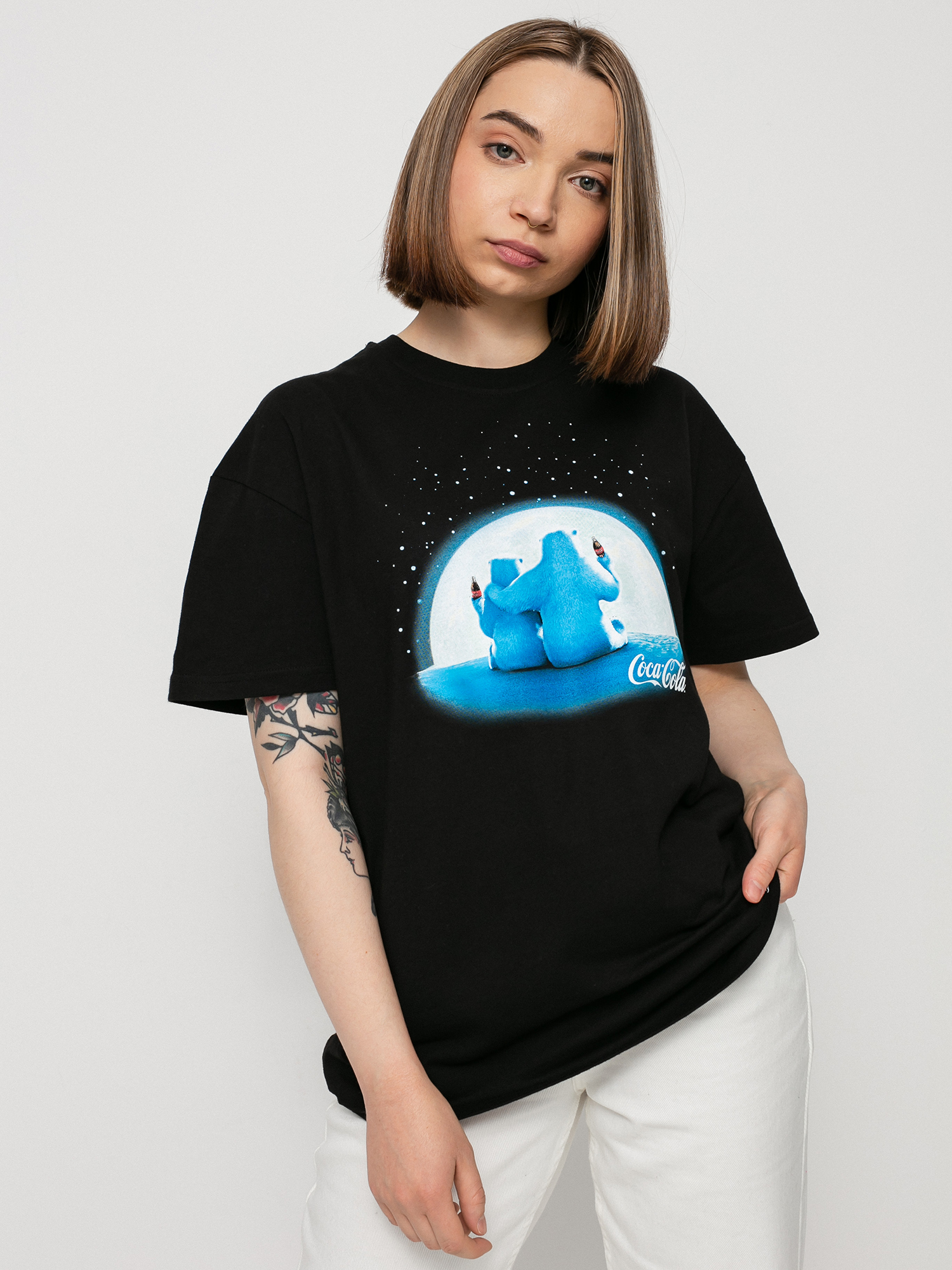 Tričko Local Heroes Coca Cola Polar Bear Wmn (black)