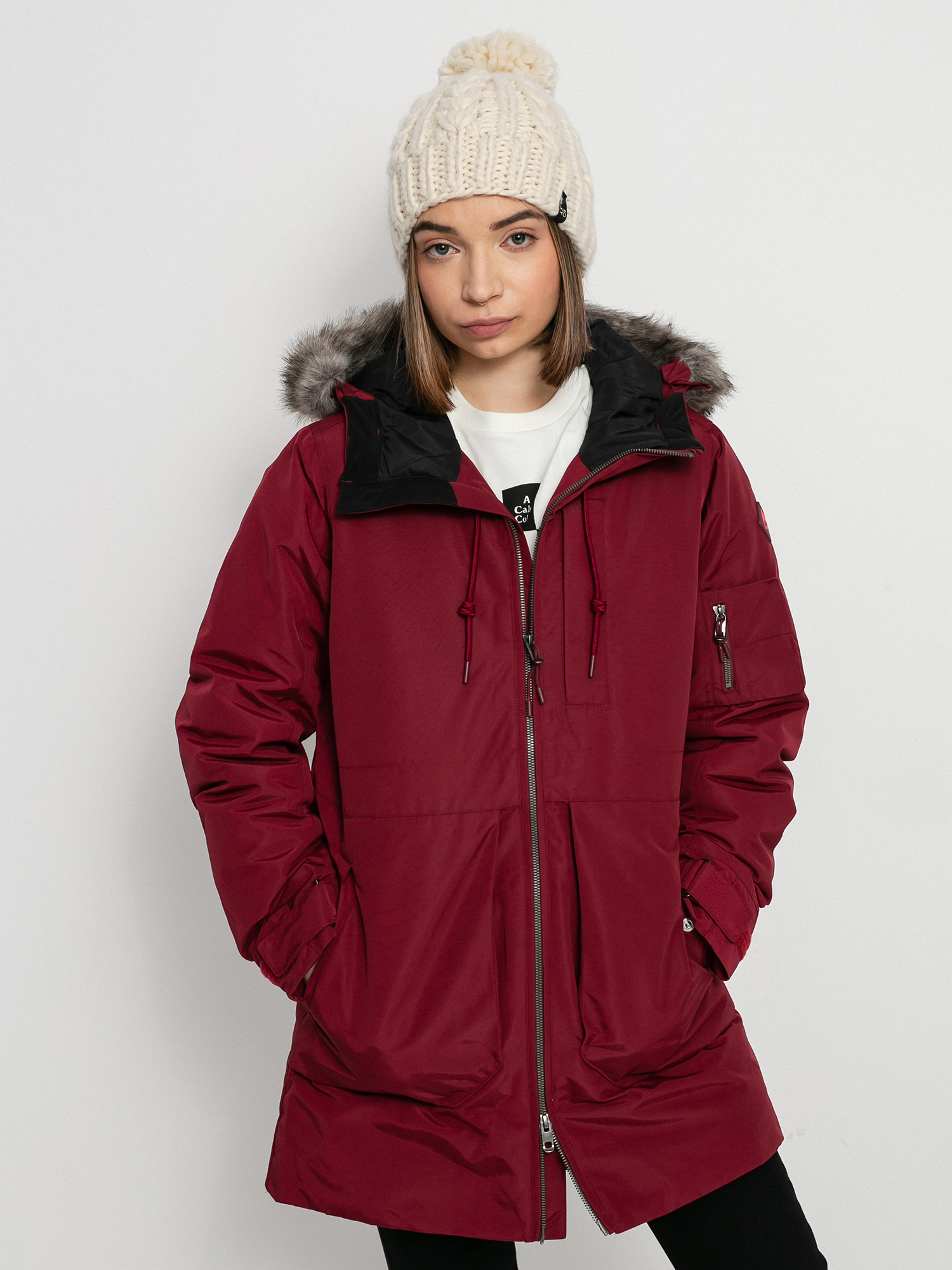 Bunda Burton Saxton Parka Wmn (mulled berry)