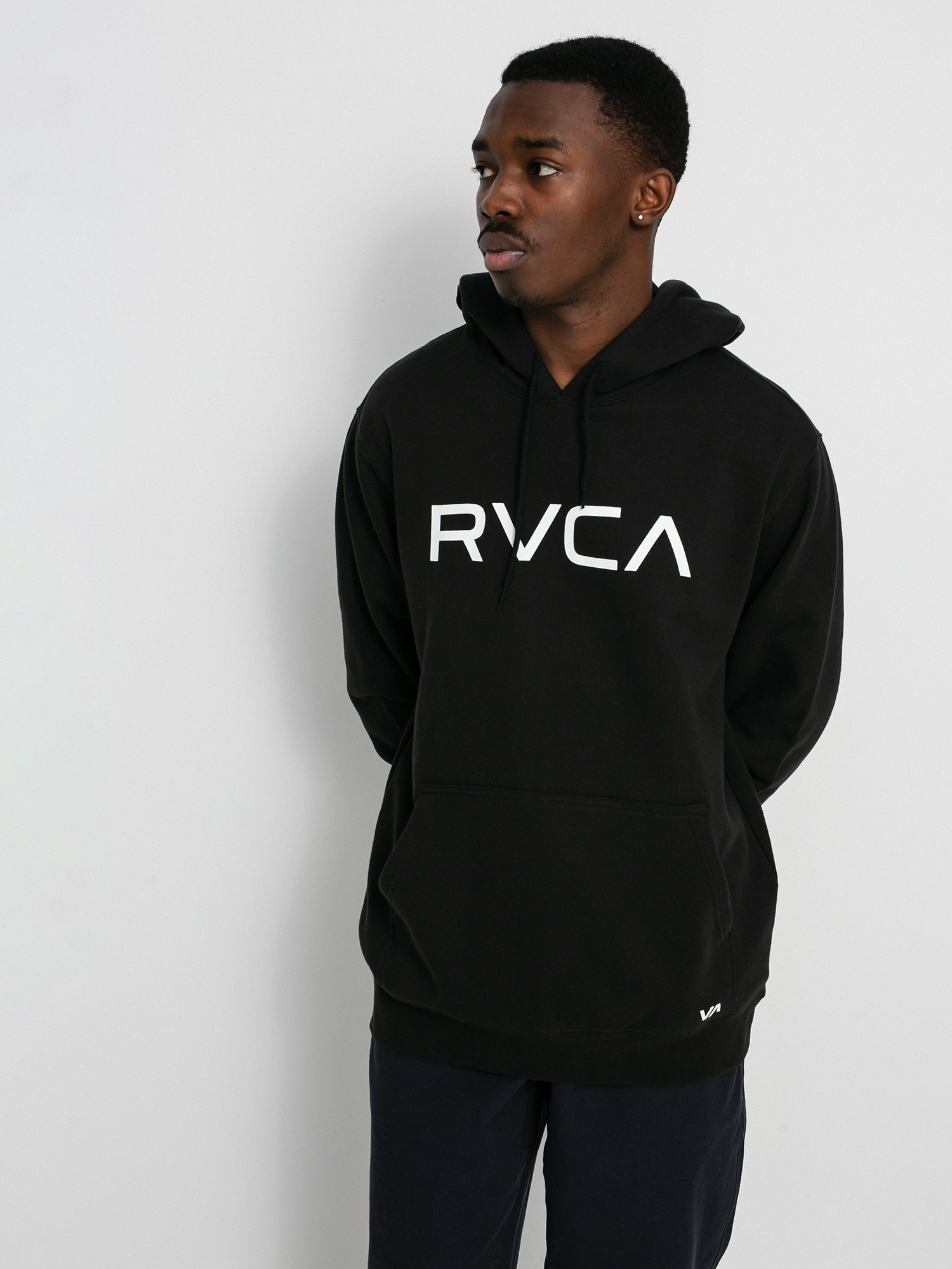Mikina s kapucí RVCA Big Rvca HD (black)