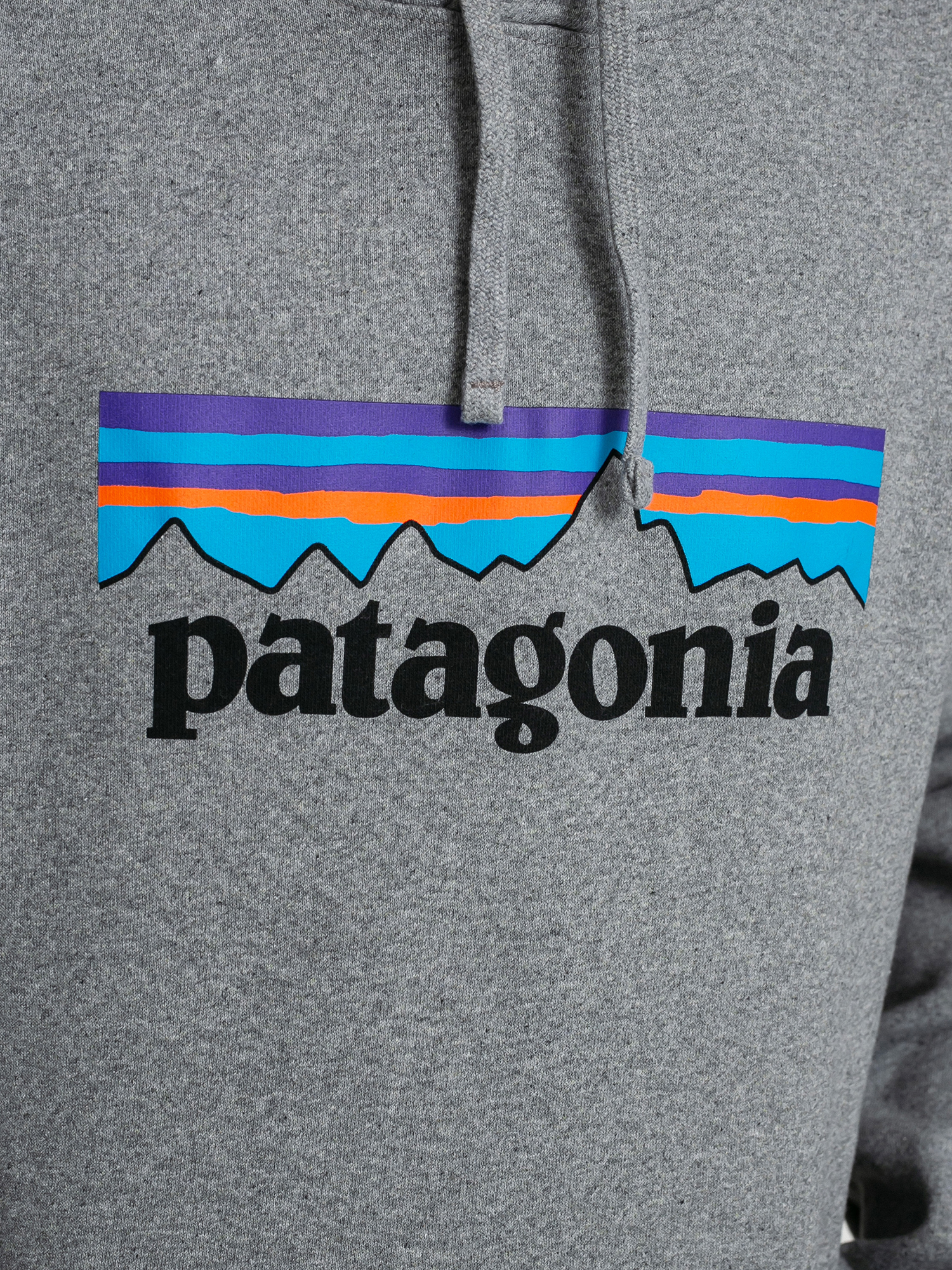 Mikina s kapucí Patagonia Logo Uprisal HD (gravel heather)