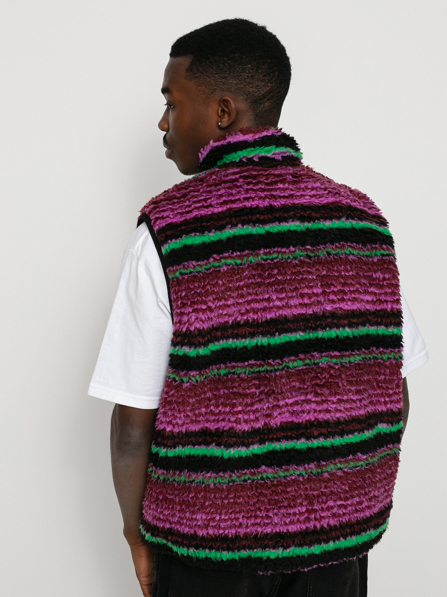 Vesta Stussy Striped Sherpa (grape)