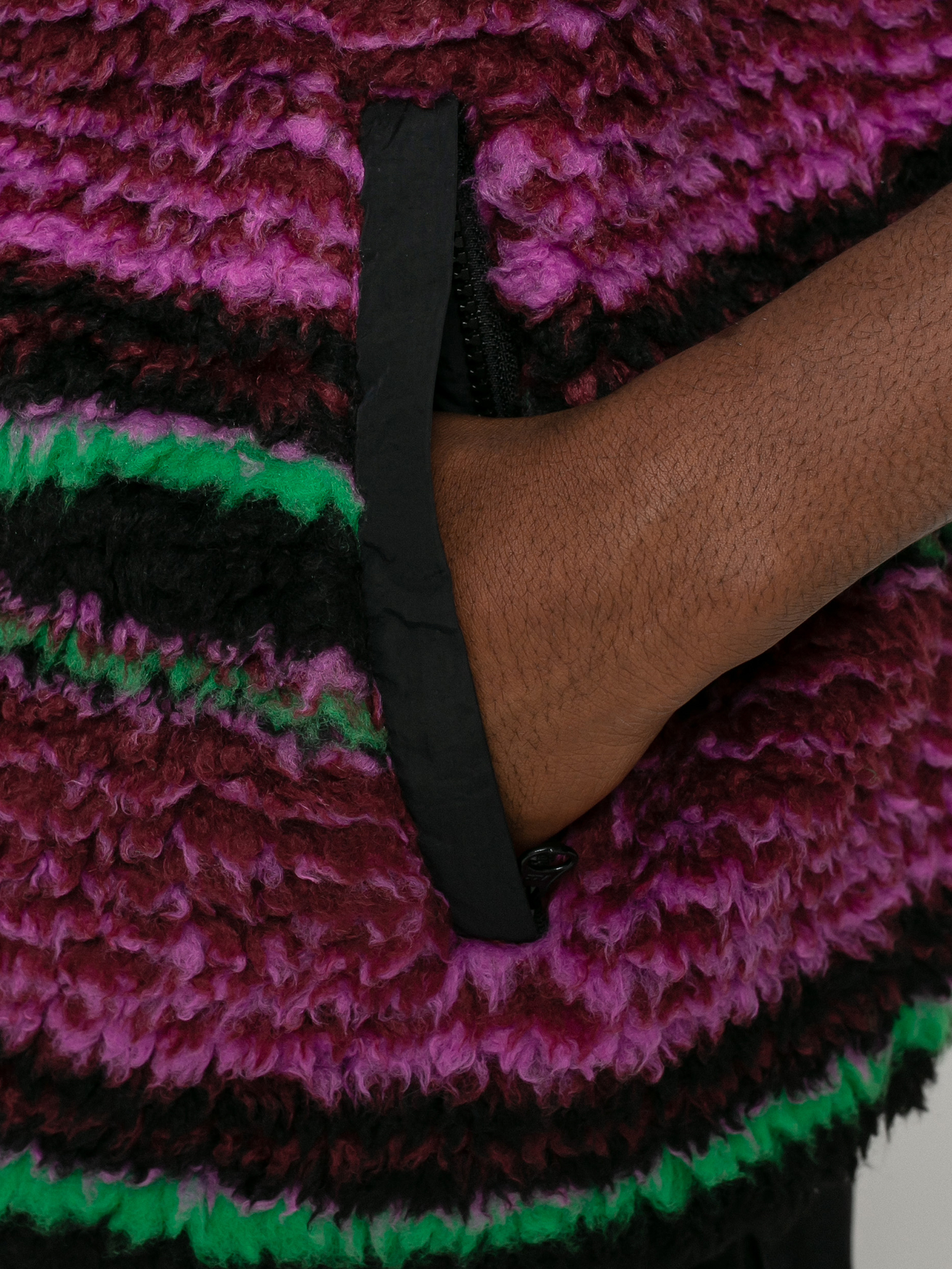 Vesta Stussy Striped Sherpa (grape)