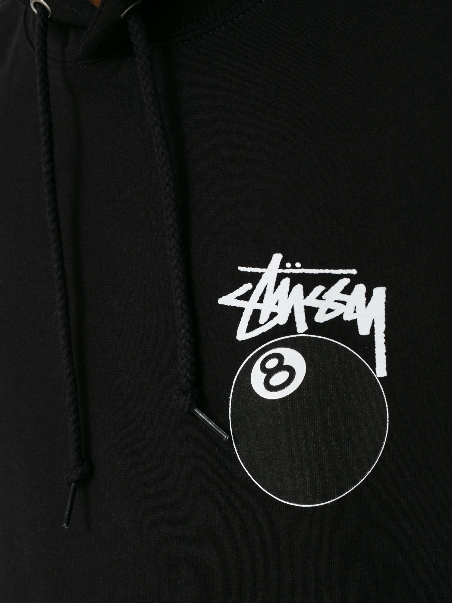 Mikina s kapucí Stussy 8 Ball HD (black)
