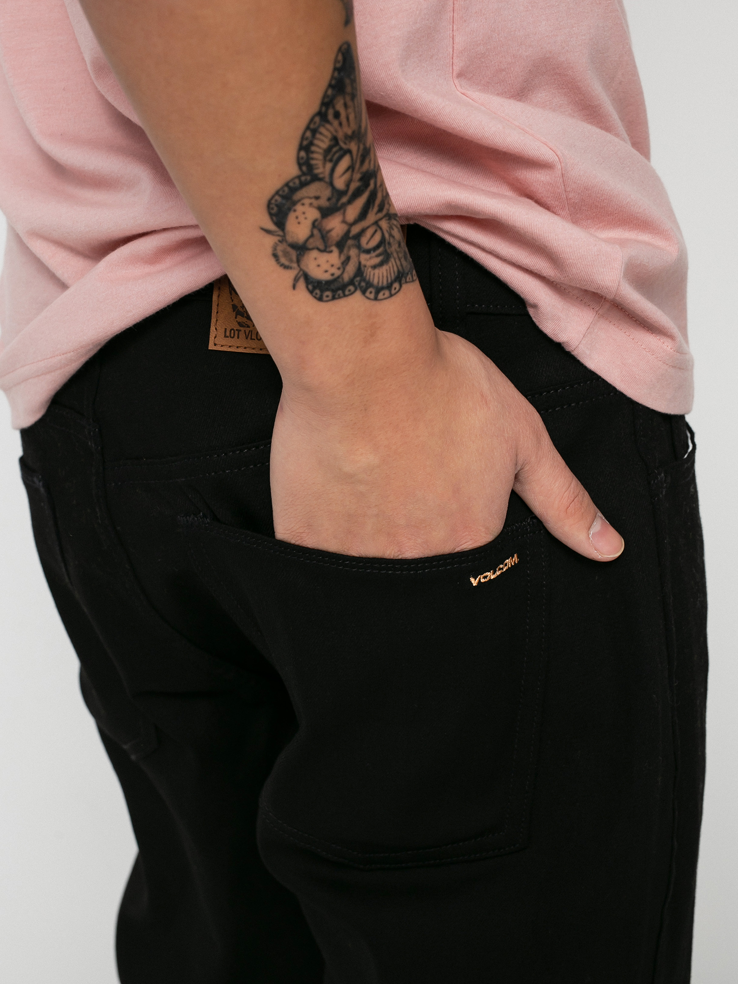 Kalhoty Volcom Modown Denim (black on black)