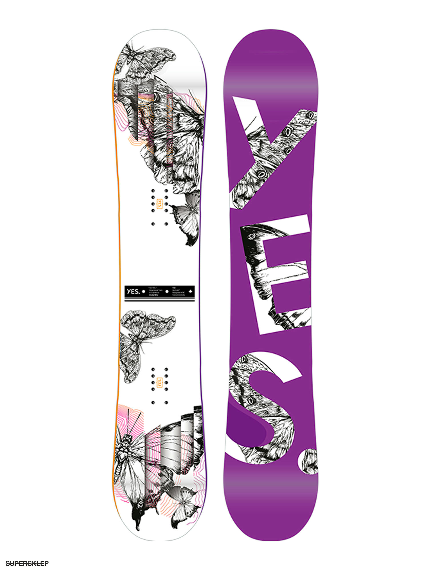 Dámská Snowboard Yes Hel (purple/white)