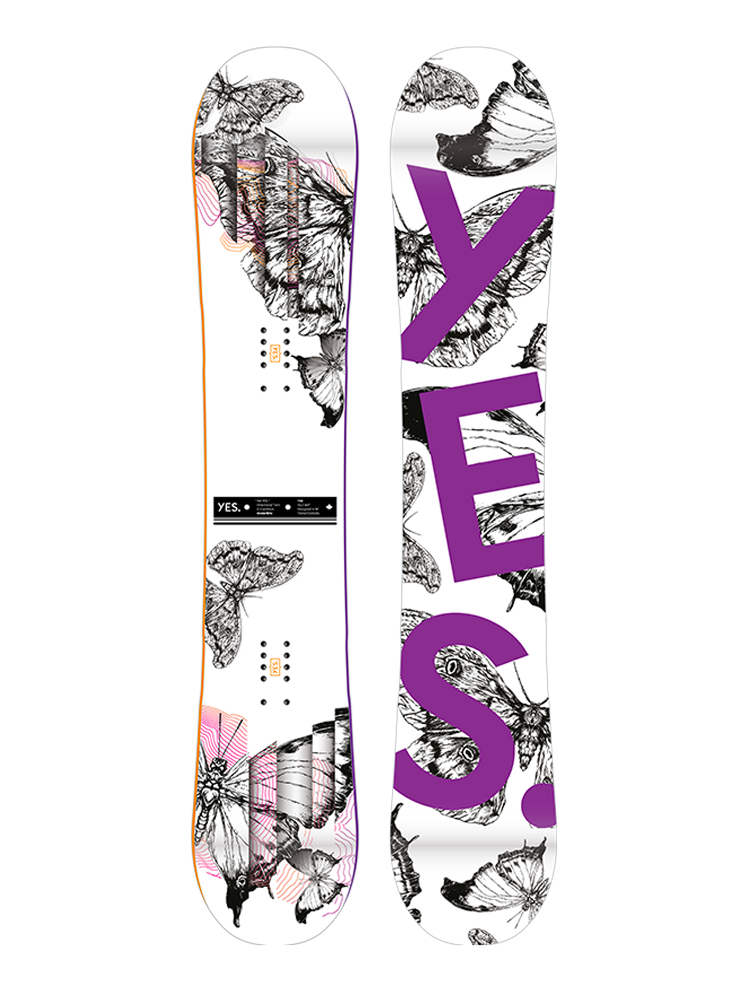 Dámská Snowboard Yes Hel (white/purple)