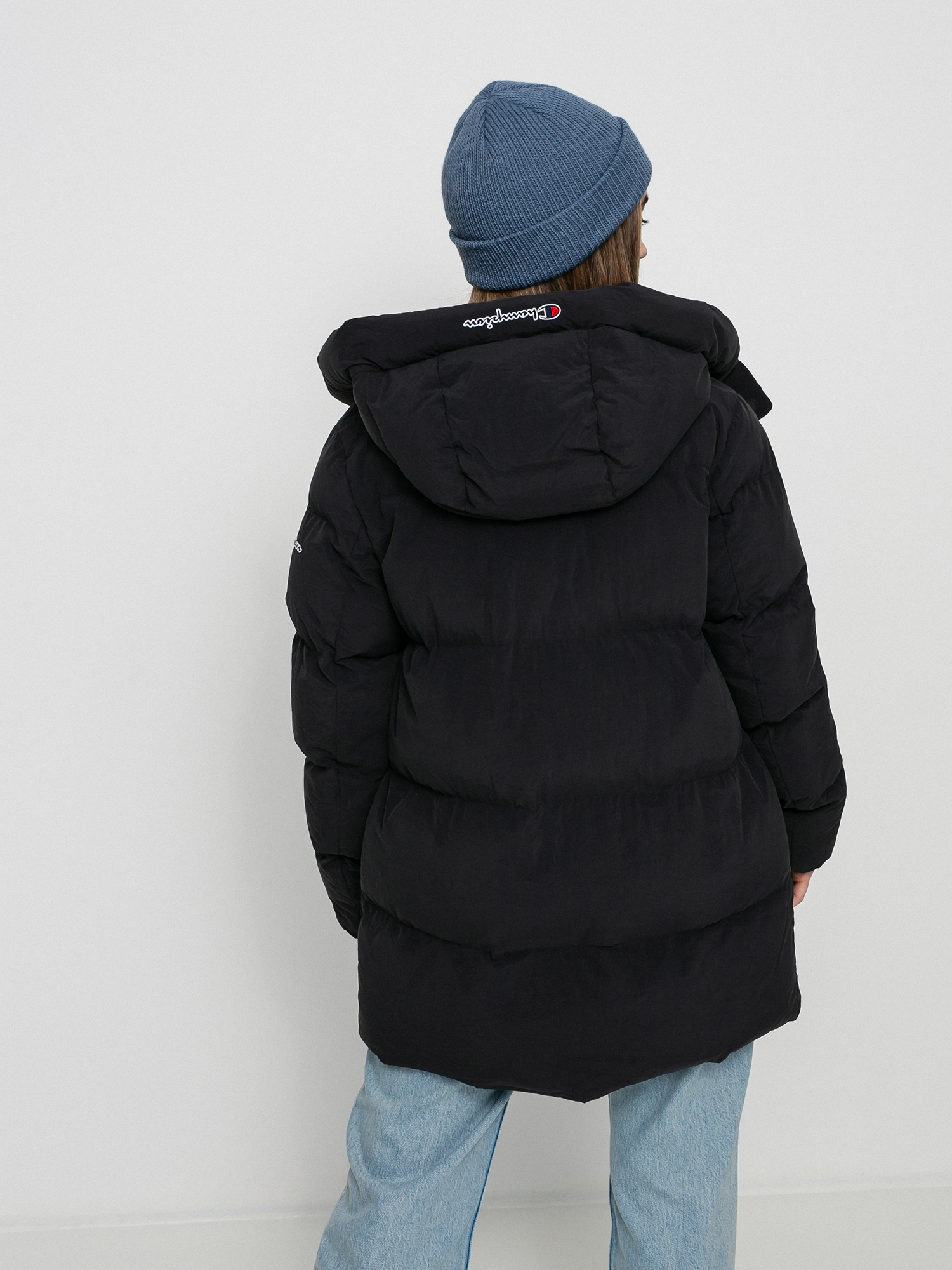 Bunda Champion Hooded Jacket 114579 Wmn (nbk)