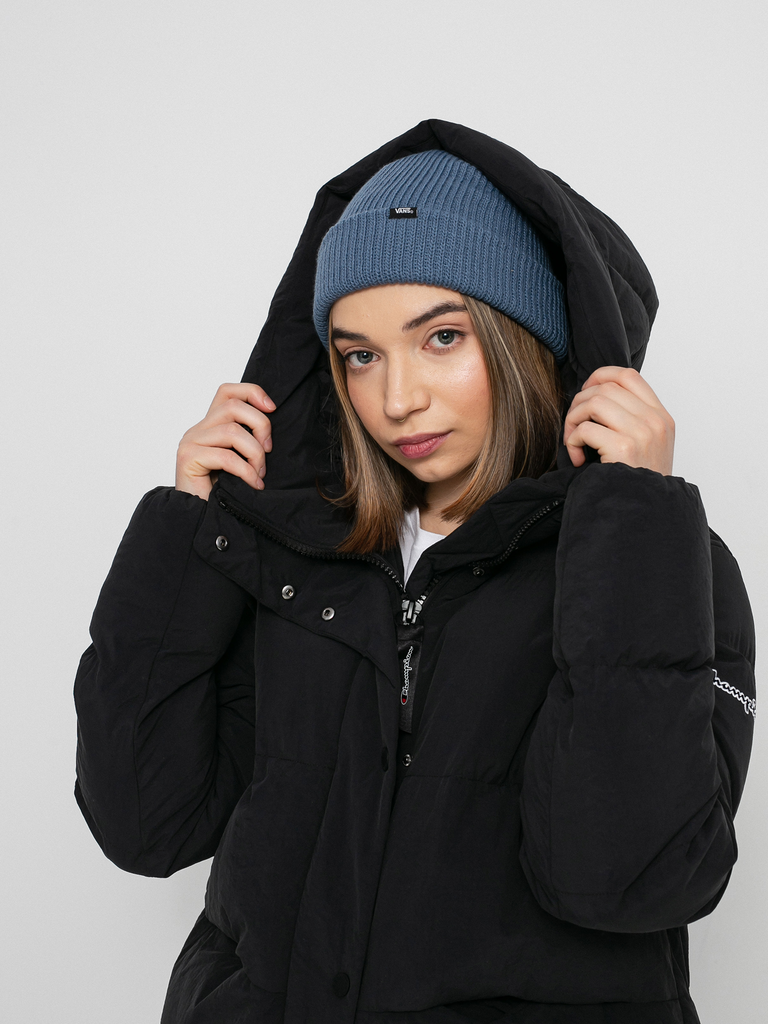 Bunda Champion Hooded Jacket 114579 Wmn (nbk)