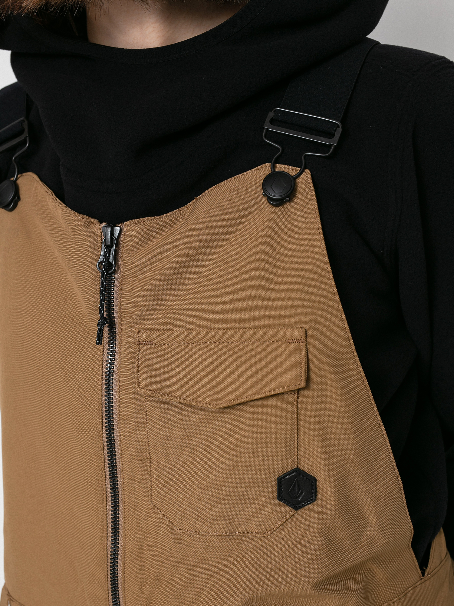 Dámské Snowboardové kalhoty  Volcom Swift Bib Overall (coffee)