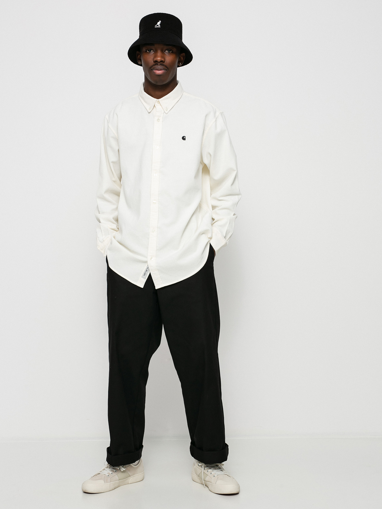 Košile Carhartt WIP Madison Fine Cord (wax/black)