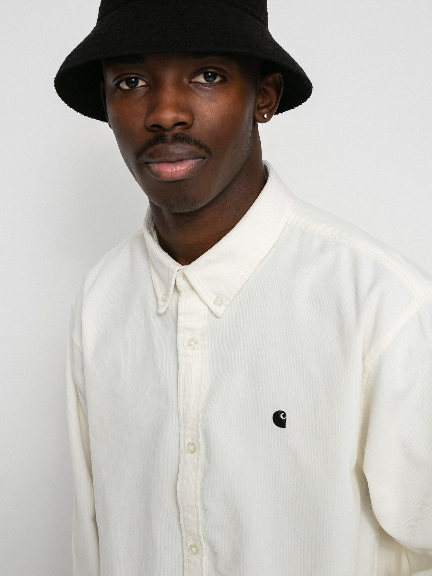 Košile Carhartt WIP Madison Fine Cord (wax/black)