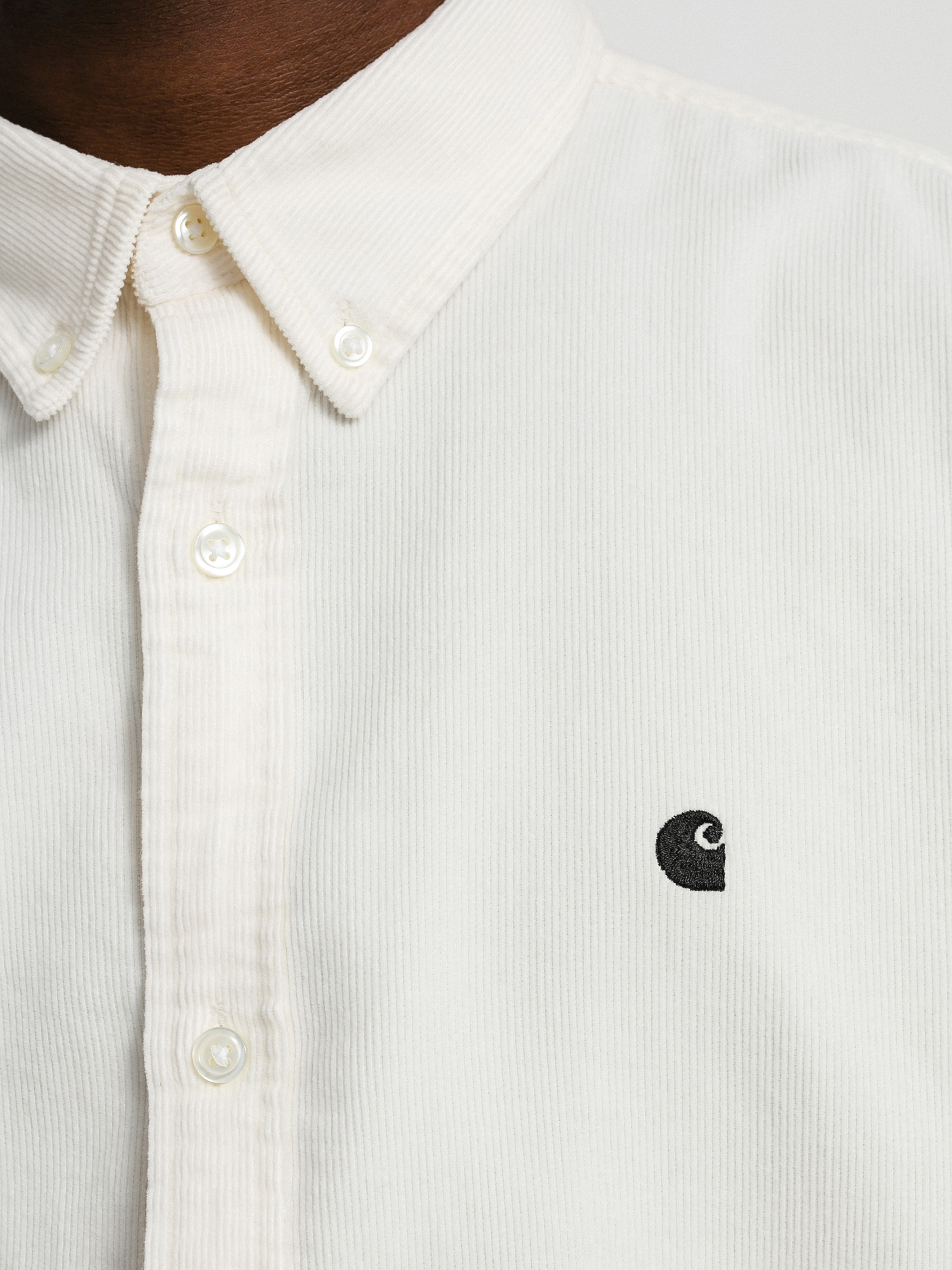 Košile Carhartt WIP Madison Fine Cord (wax/black)