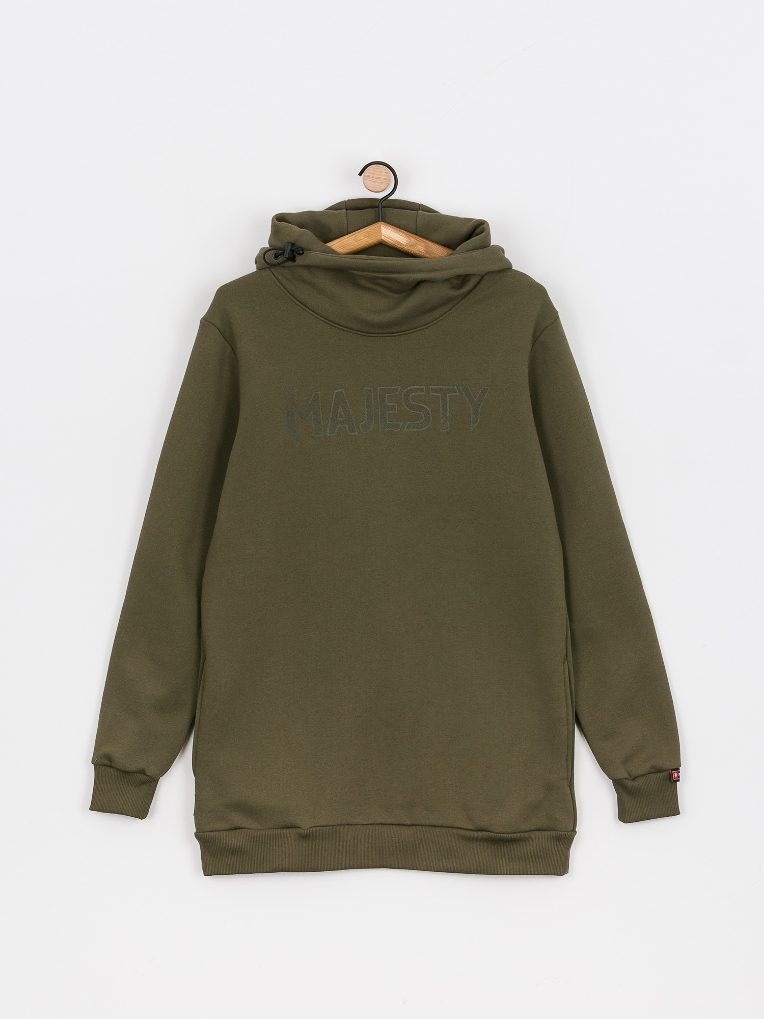 Mikina s kapucí Majesty Bear Tall HD (army green)