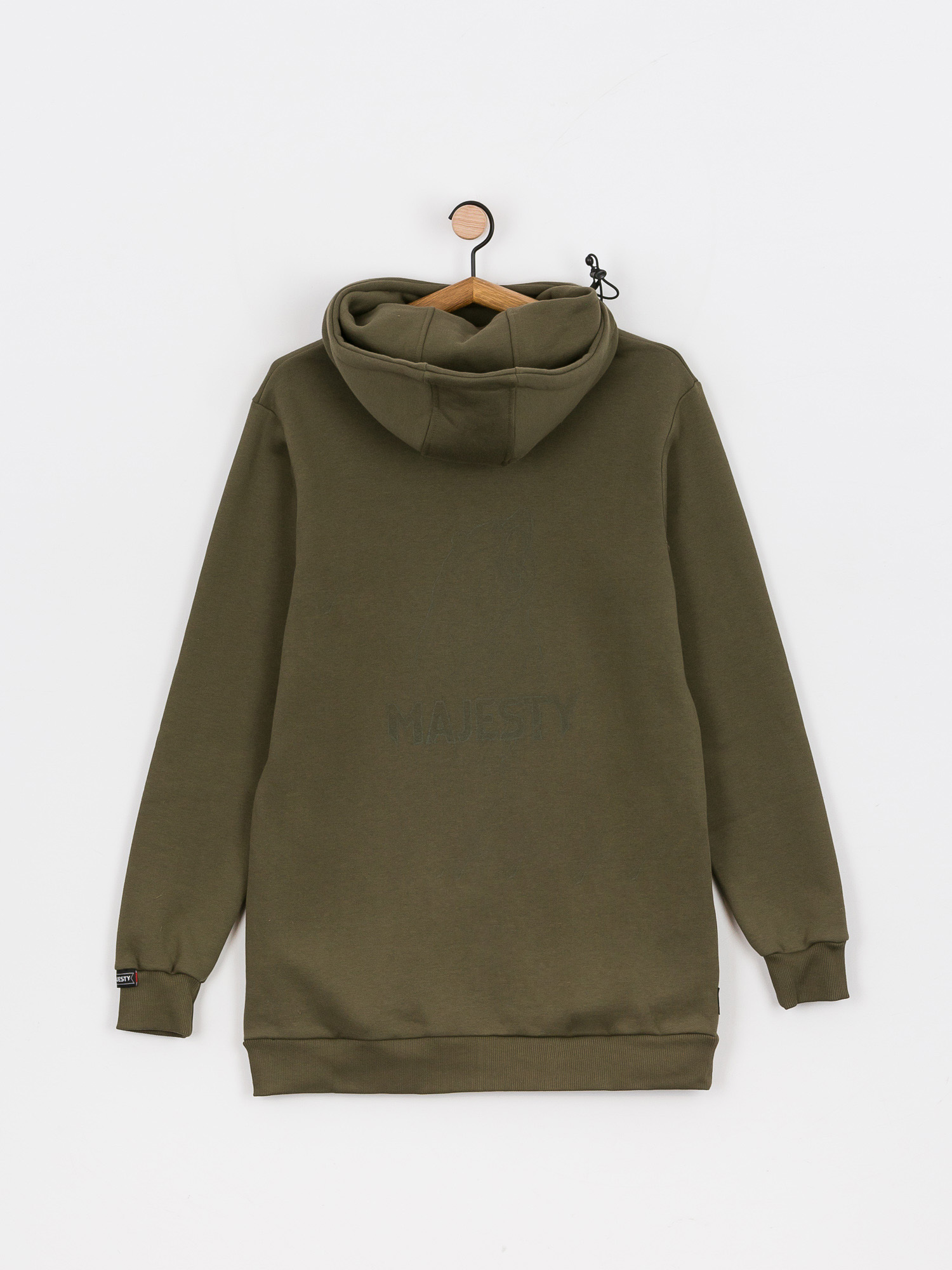 Mikina s kapucí Majesty Bear Tall HD (army green)