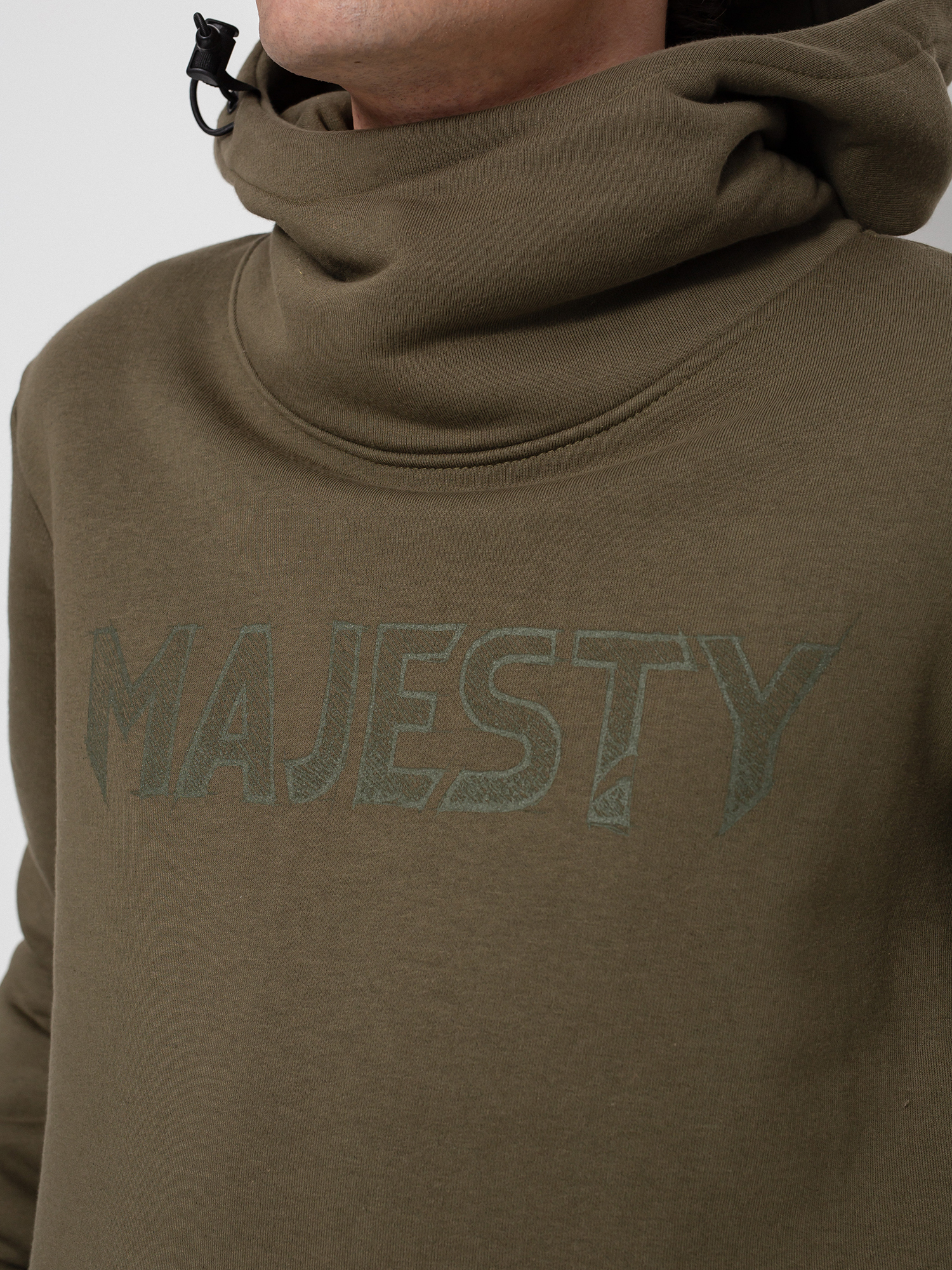 Mikina s kapucí Majesty Bear Tall HD (army green)