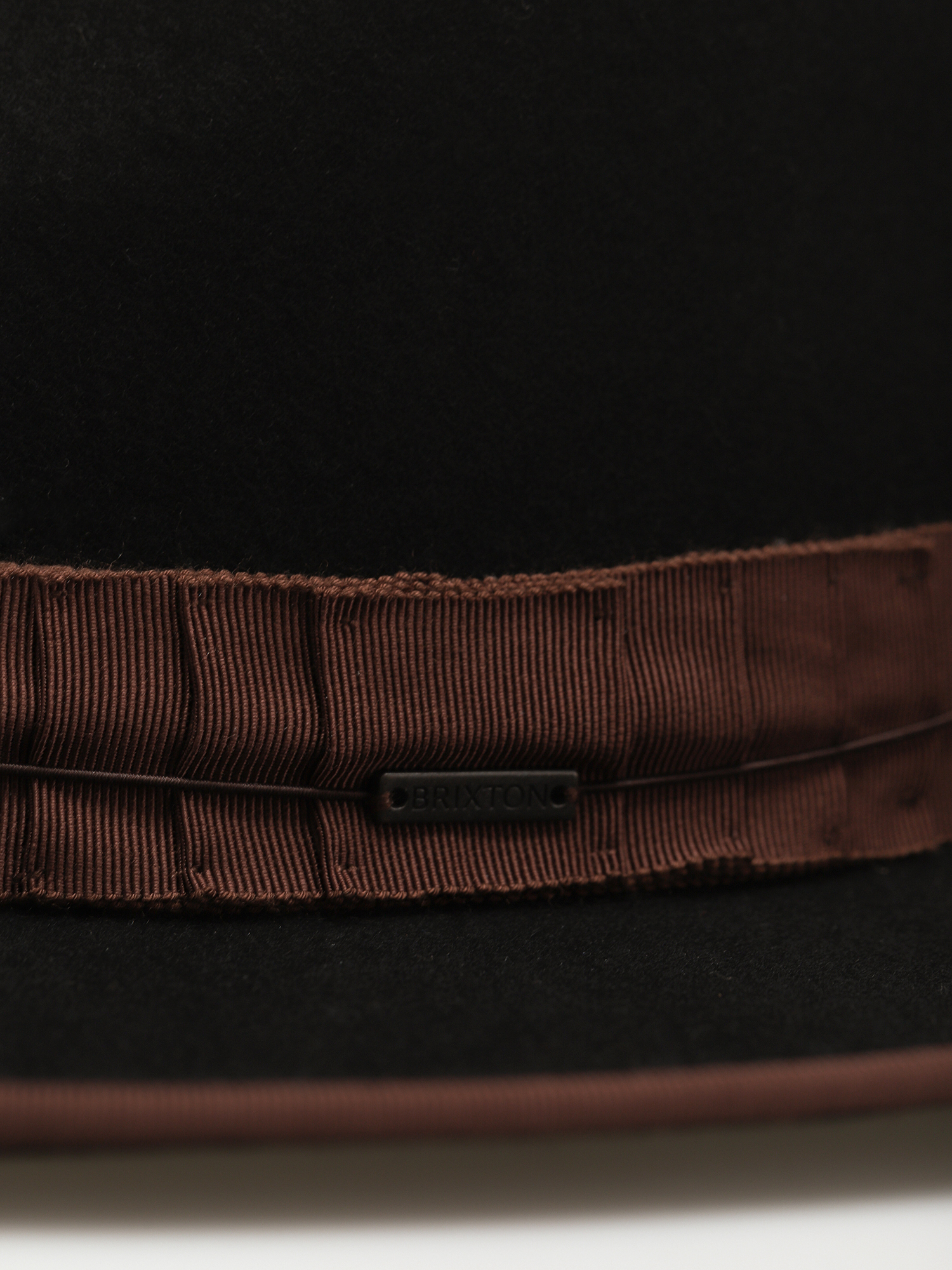 Klobouk Brixton Reno Fedora (black/brown)