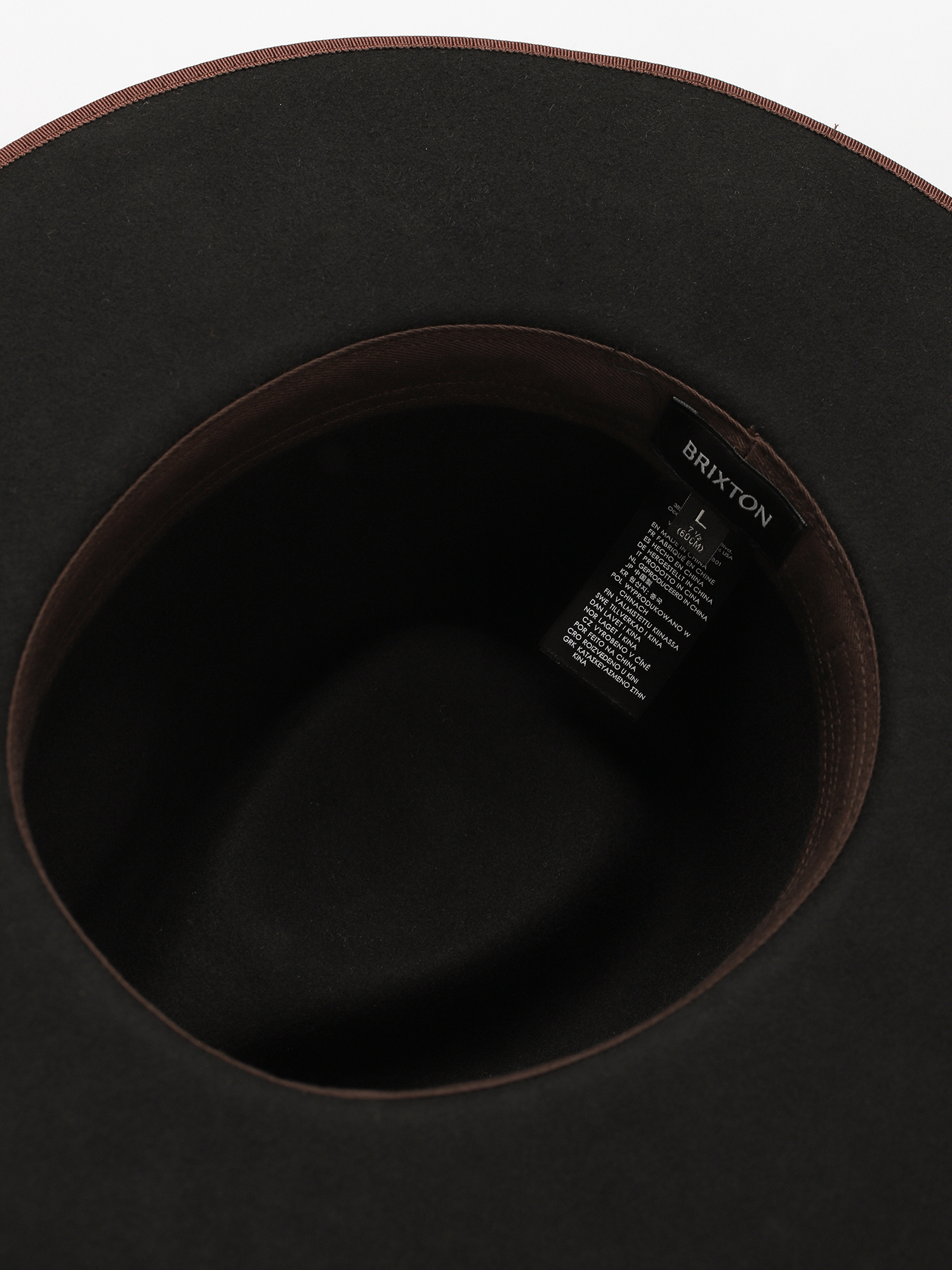 Klobouk Brixton Reno Fedora (black/brown)