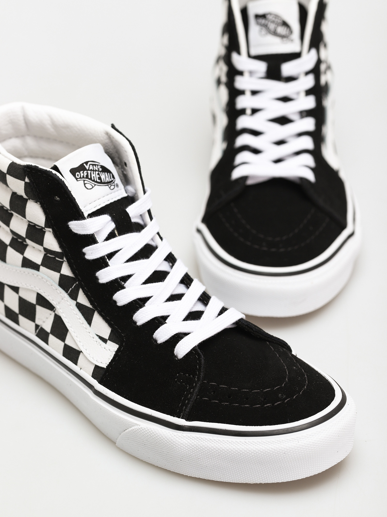 Boty Vans Sk8 Hi (checkerboard/blk/tr wht)