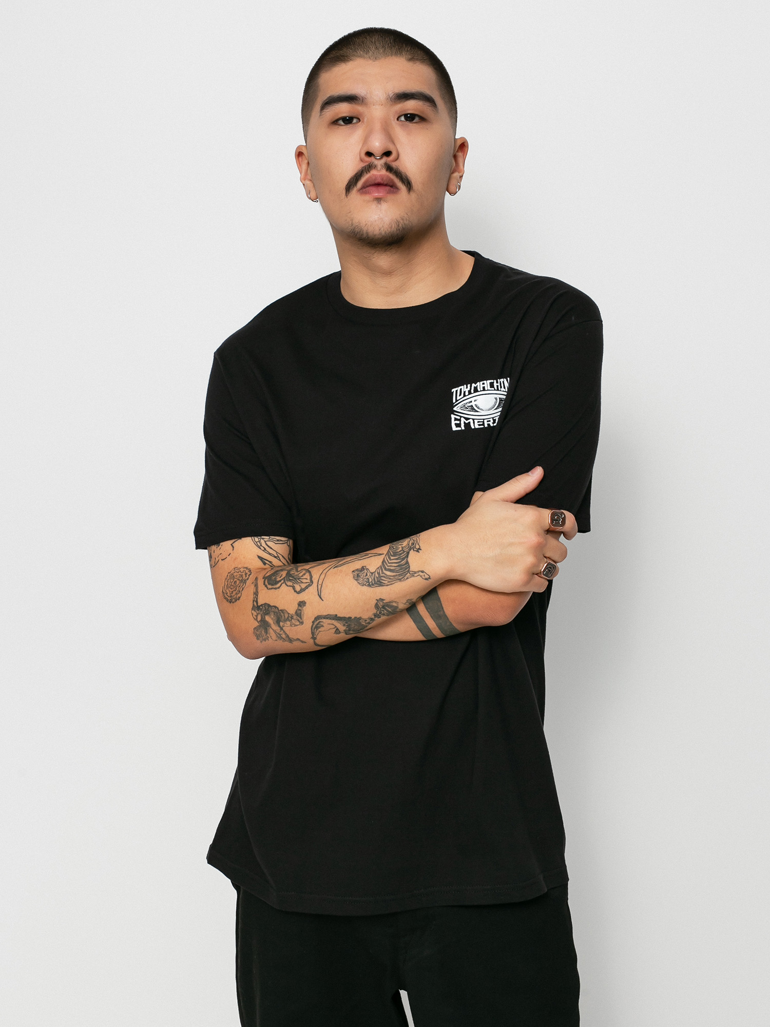 Tričko Emerica X Toy Machine Eye (black)