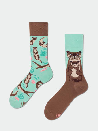Ponožky Many Mornings Otter Stories (brown/light blue)