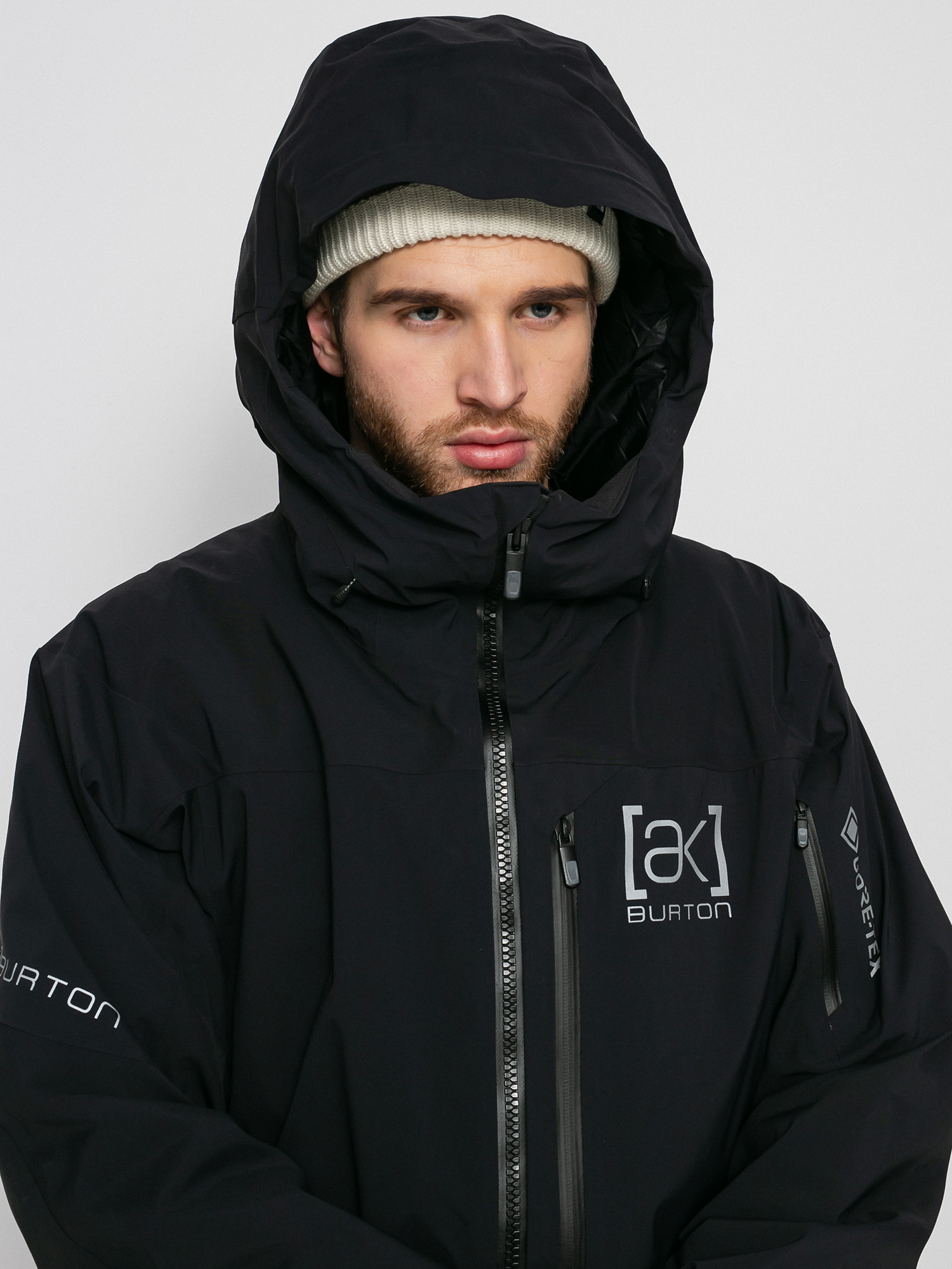Pánská Snowboardová bunda Burton Ak Gore Tex Helitack Stretch (true black)