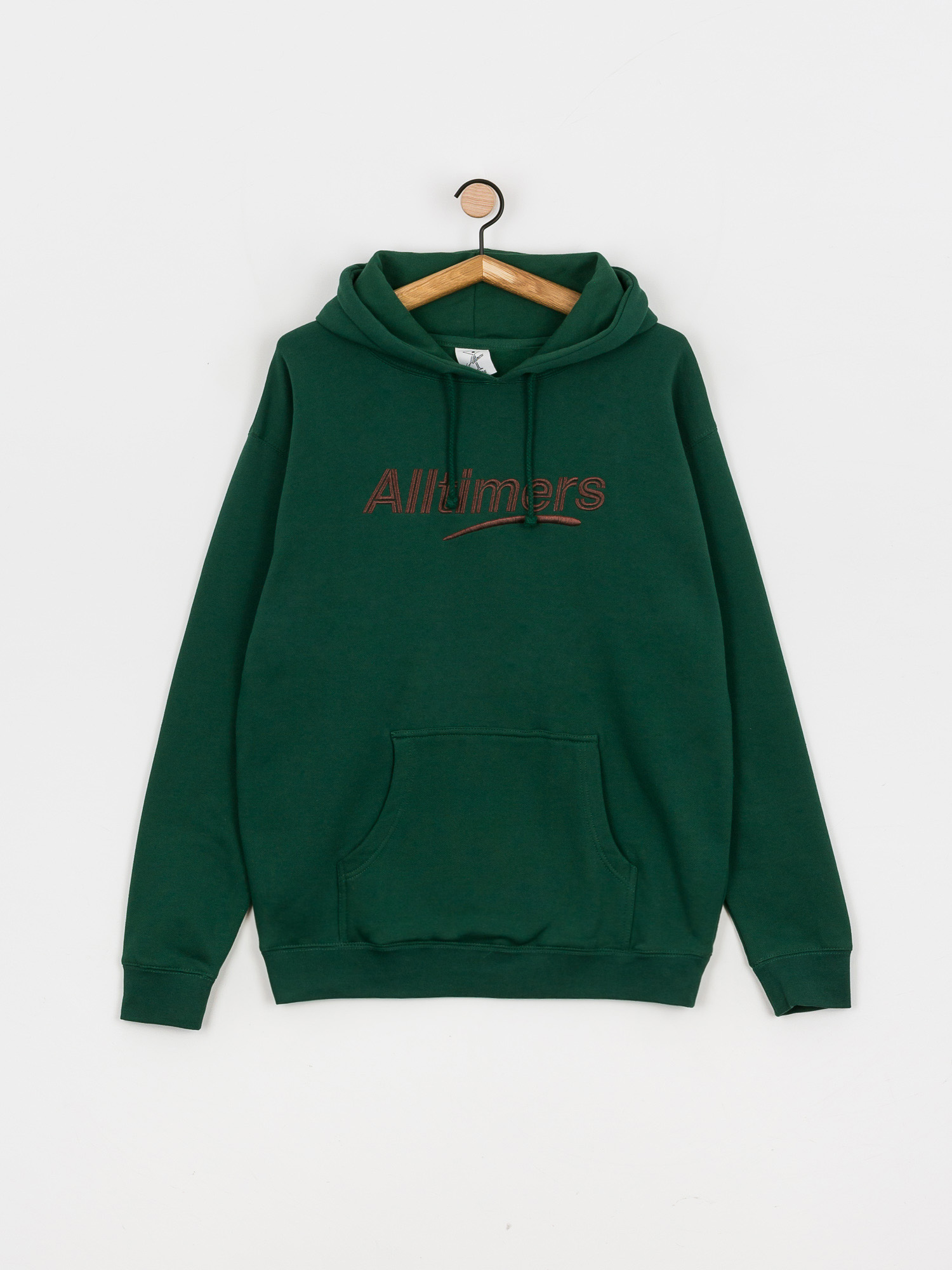 Mikina s kapucí Alltimers Estate Embroidered HD (green/bronze)
