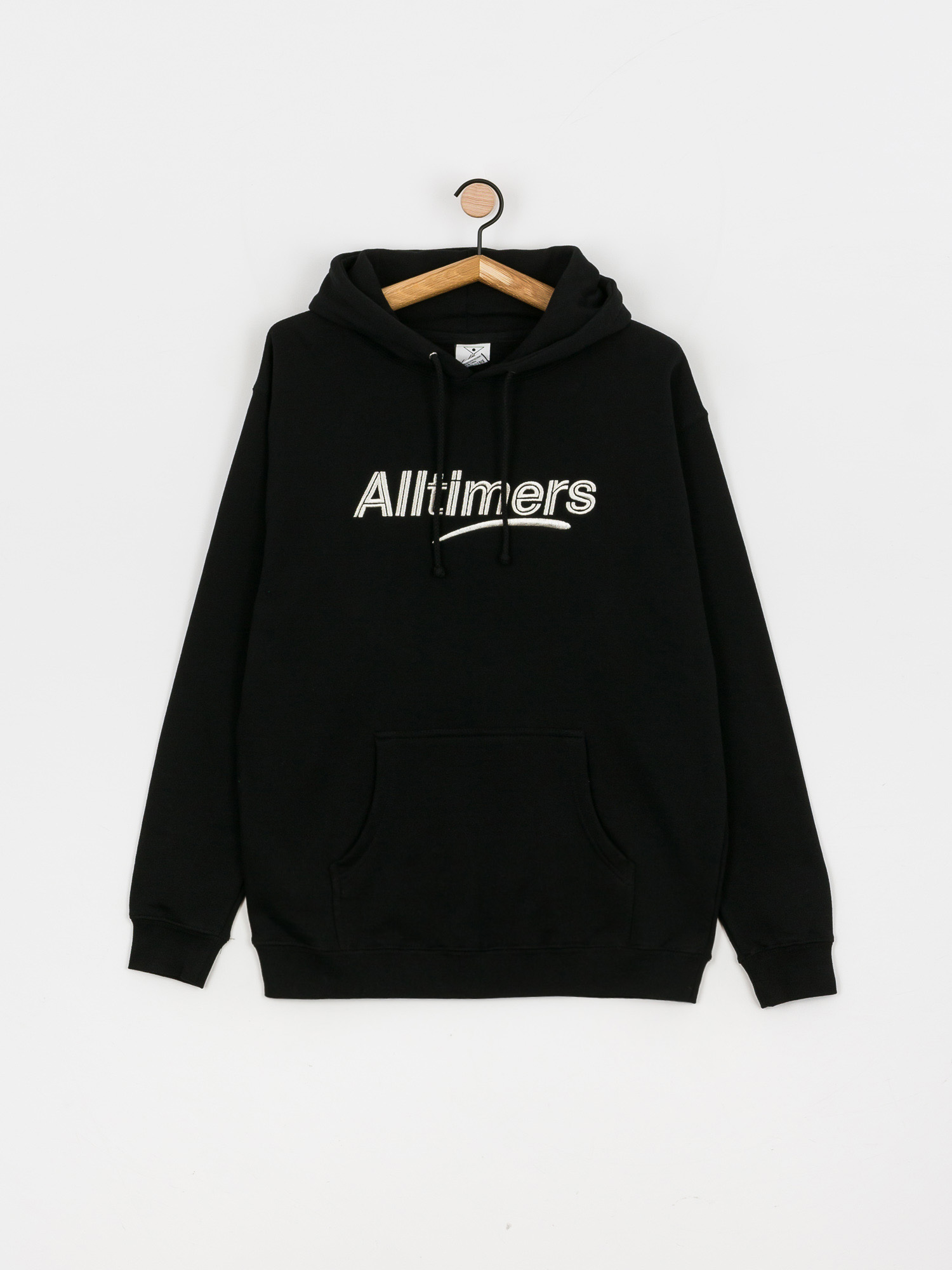 Mikina s kapucí Alltimers Estate Embroidered HD (black/silver)