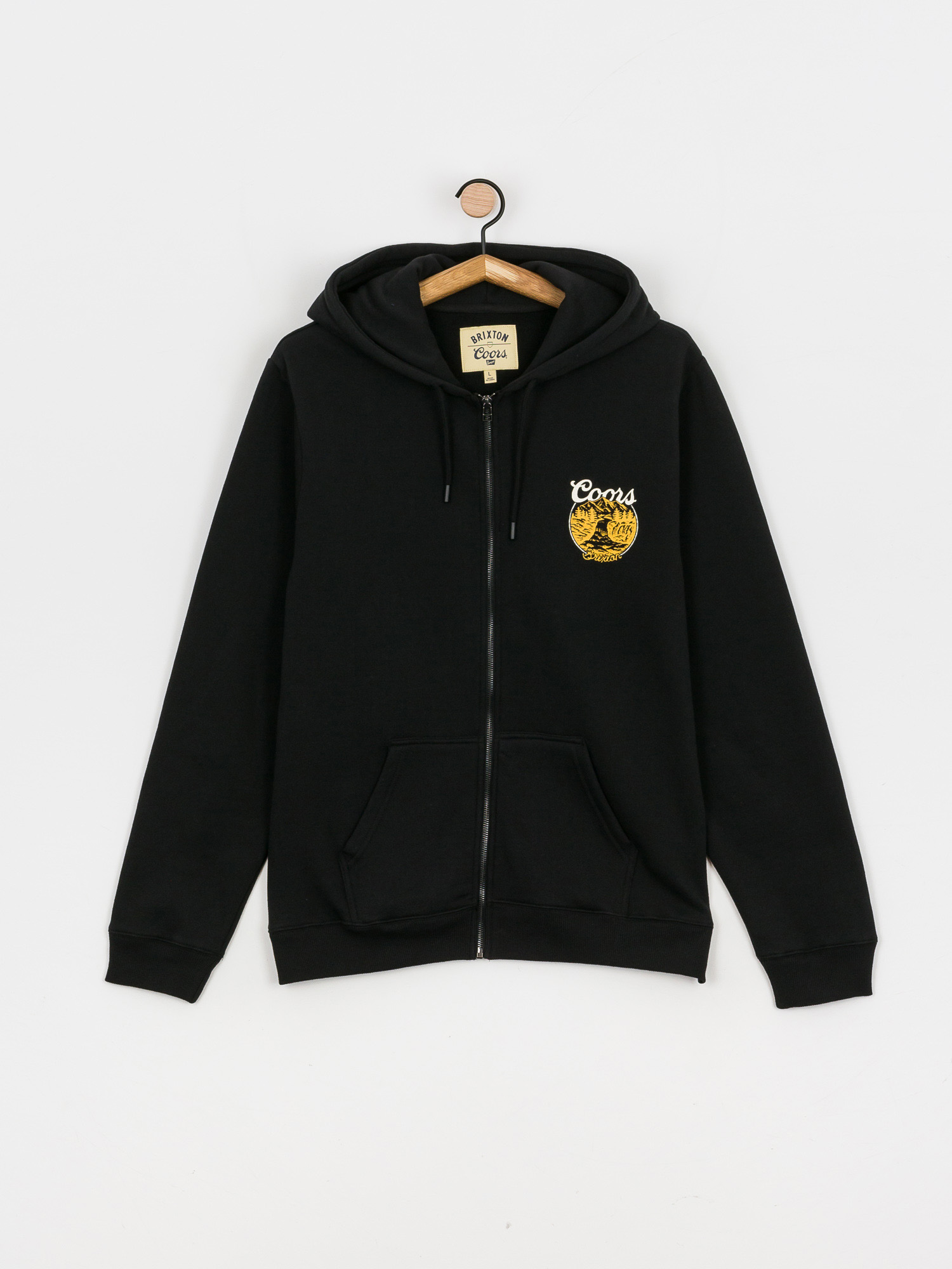 Mikina s kapucí Brixton Coors Rocky Full Zip (black)
