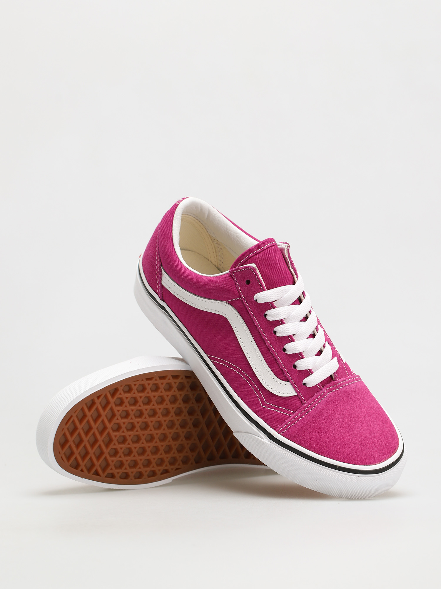 Boty Vans Old Skool (fuchsia red/true white)