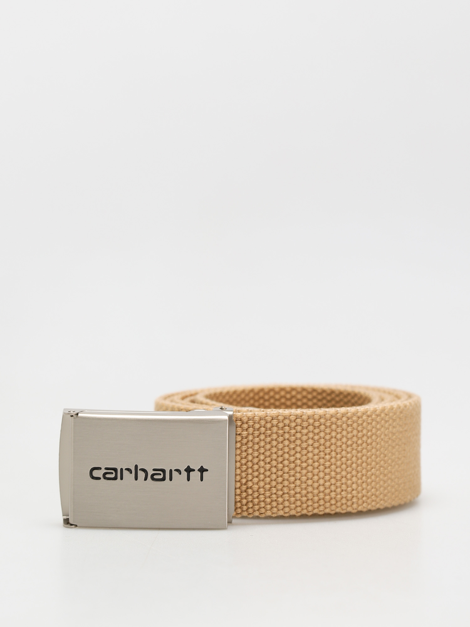 Pu00e1sek Carhartt WIP Clip Belt Chrome (dusty h brown)