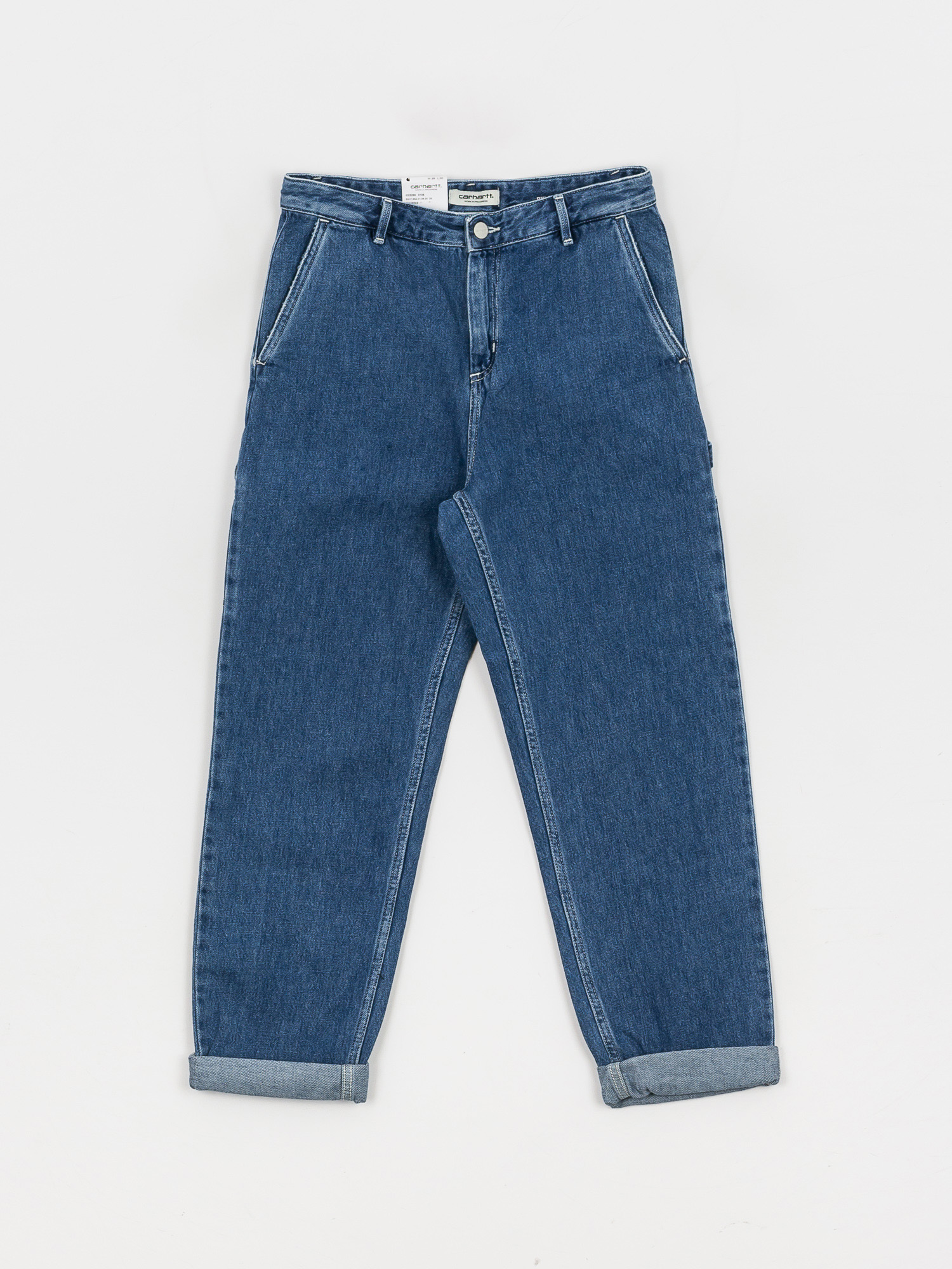 Kalhoty Carhartt WIP Pierce Wmn (blue)