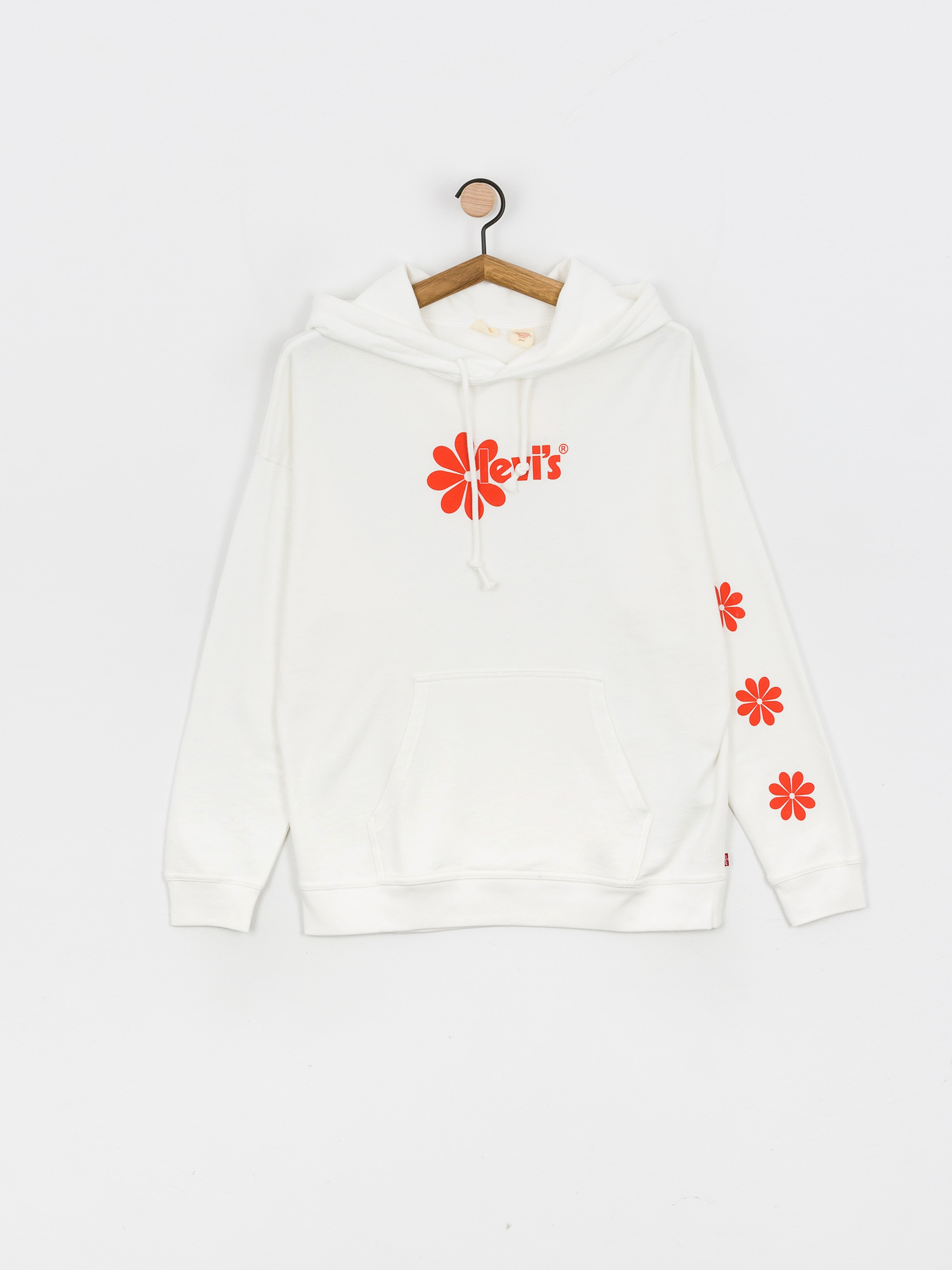 Mikina s kapucí Levi's® Graphic Rider HD Wmn (daisy chest hit white)
