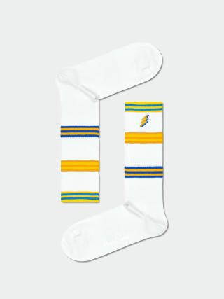 Ponožky Happy Socks Colors Cuff Thin Crew (white/multi)
