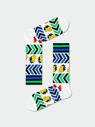 Ponožky Happy Socks Speed Thin Crew (white/multi)