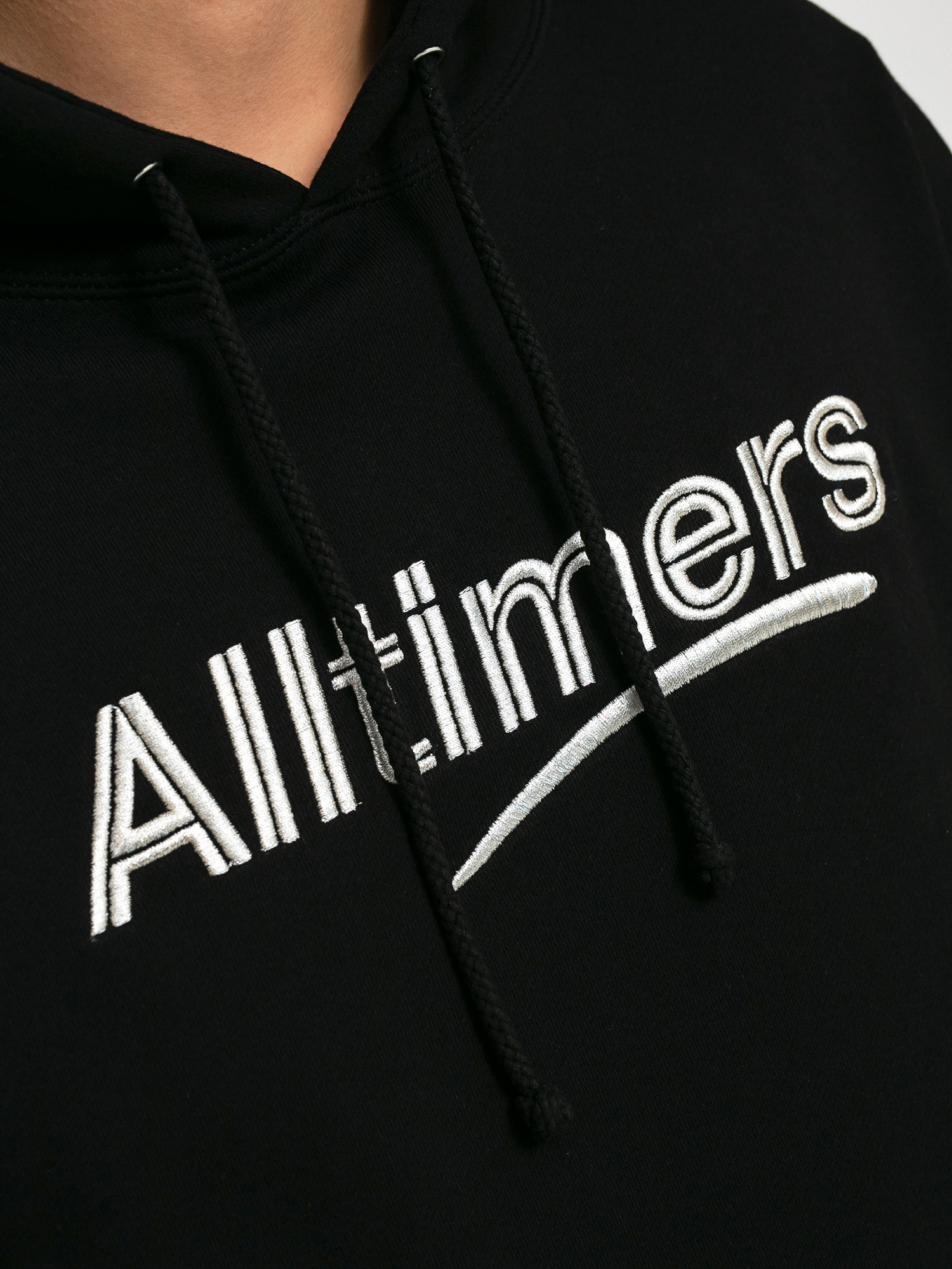 Mikina s kapucí Alltimers Estate Embroidered HD (black/silver)
