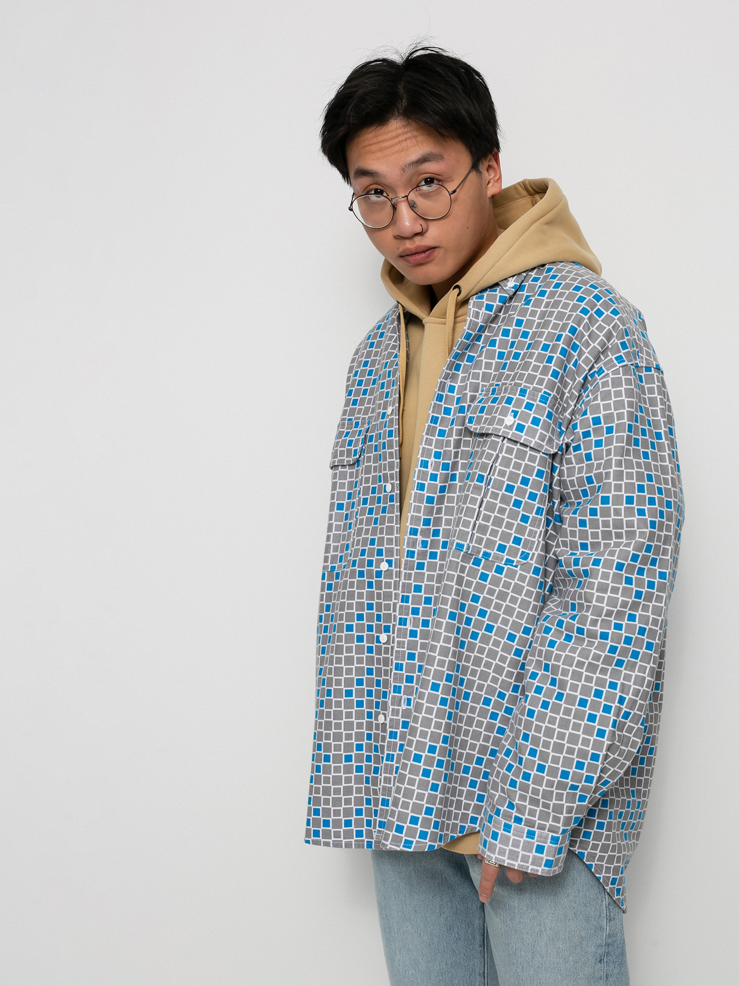 Košile Levi's® Skate Woven (gray blue)