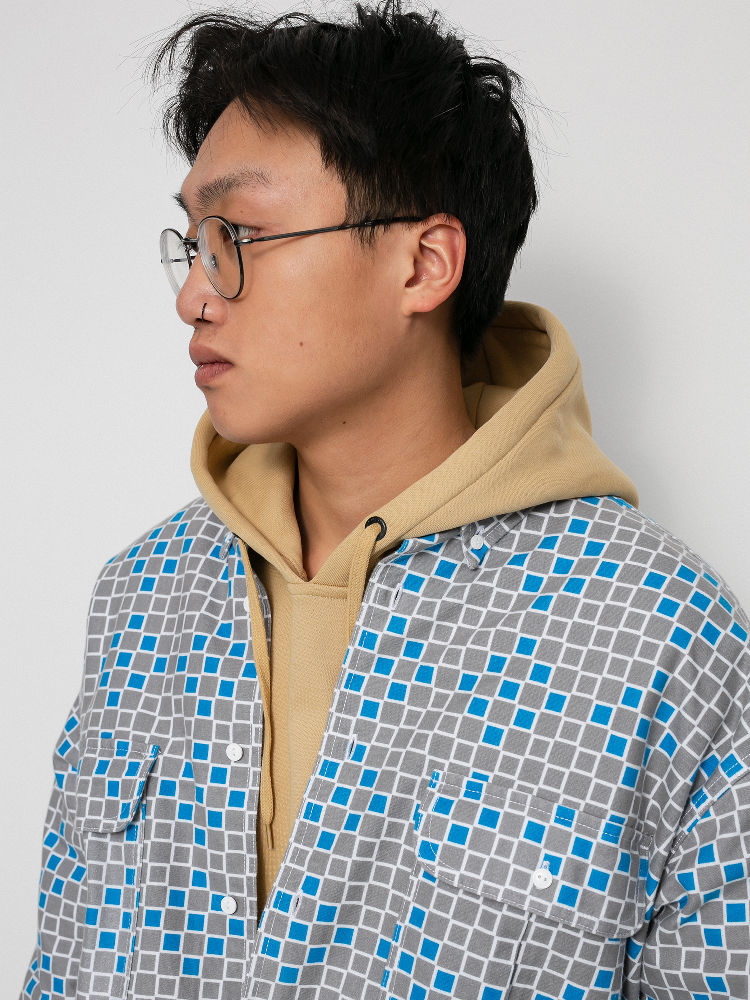 Košile Levi's® Skate Woven (gray blue)